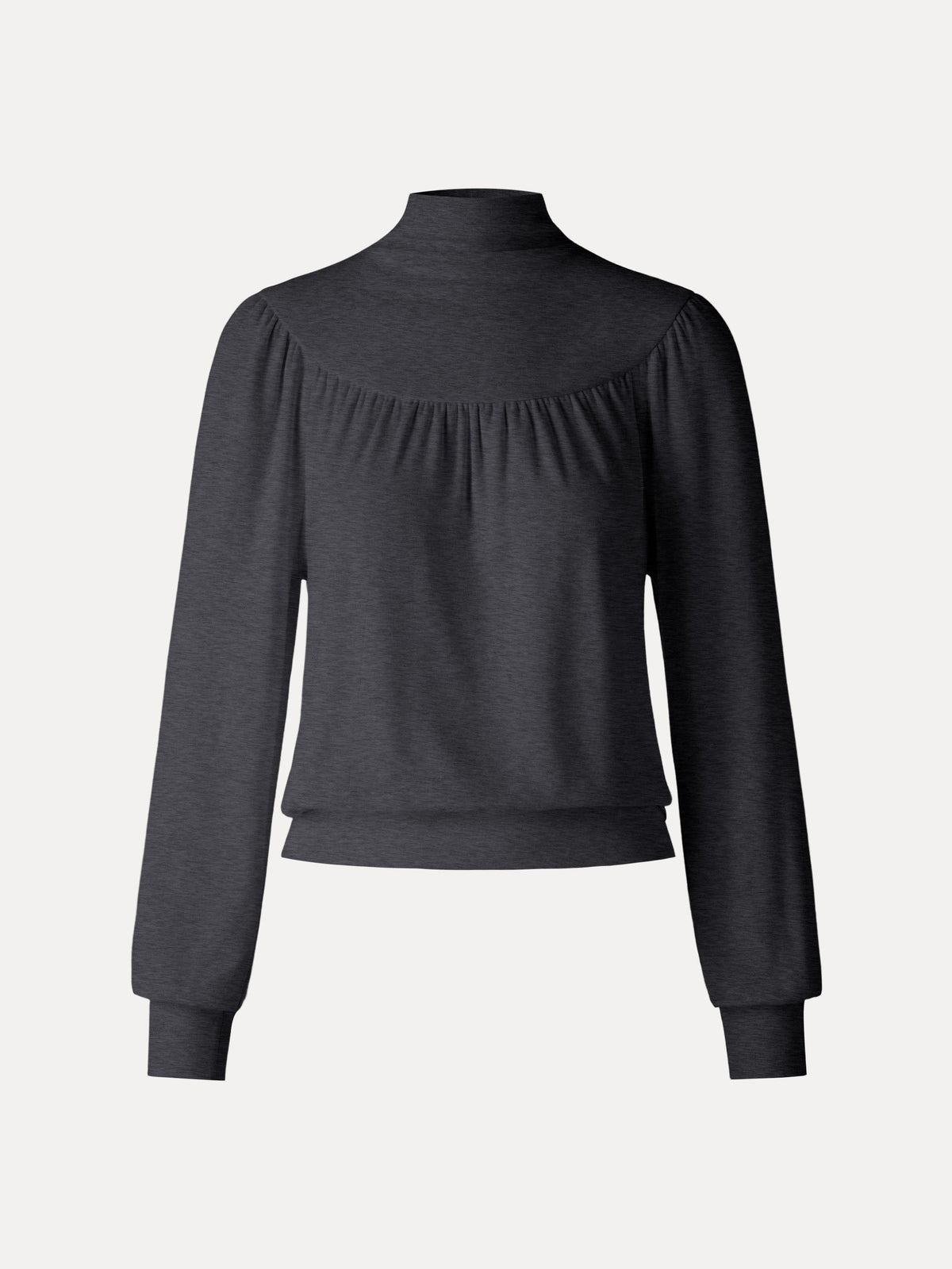 ProWarm Mock Neck Ruched Banded Hem Top — original photo 10