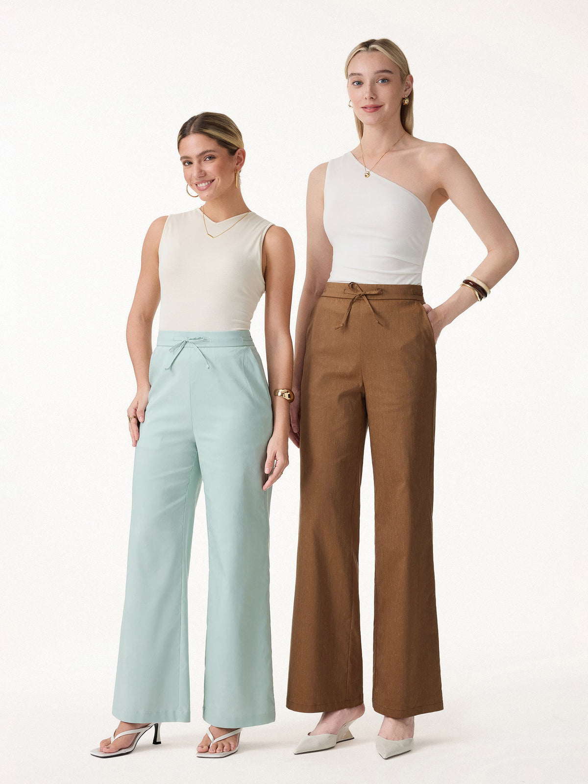 Drawstring Wide Leg Pant with Pockets — original photo 2