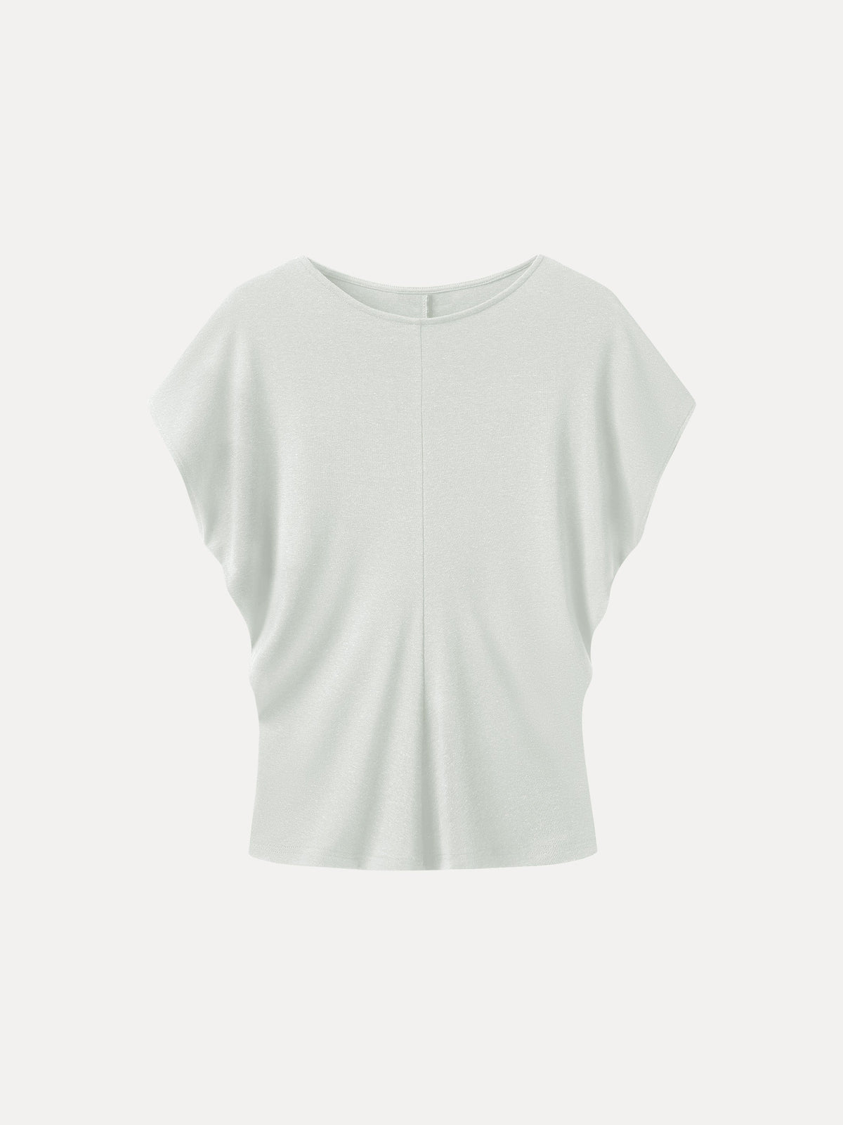 Linen-Blend Round Neck Relaxed Summer Top — original photo 14