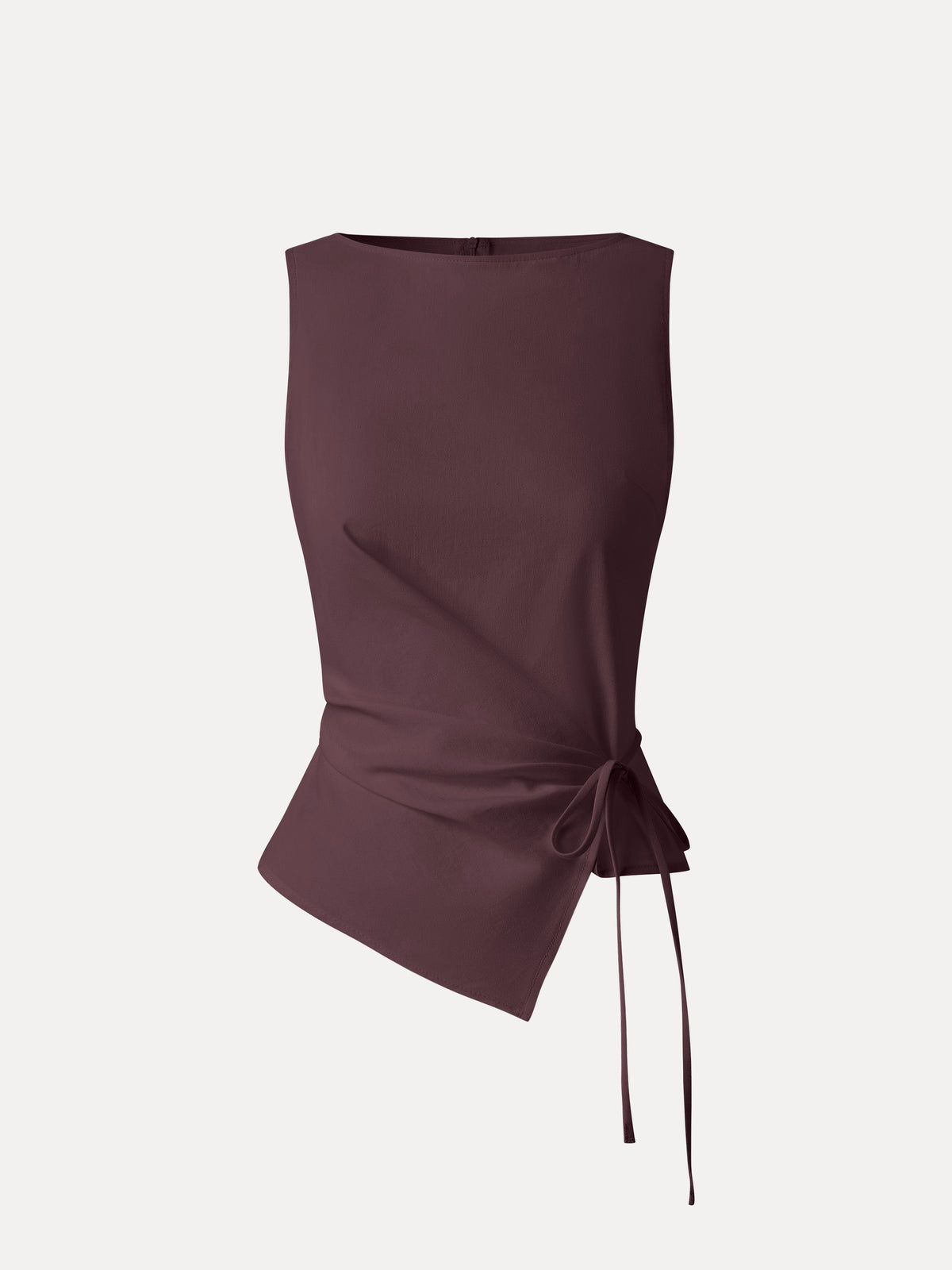 Lyocell-Linen Blend Boatneck Waist-Defined Top — original photo 10