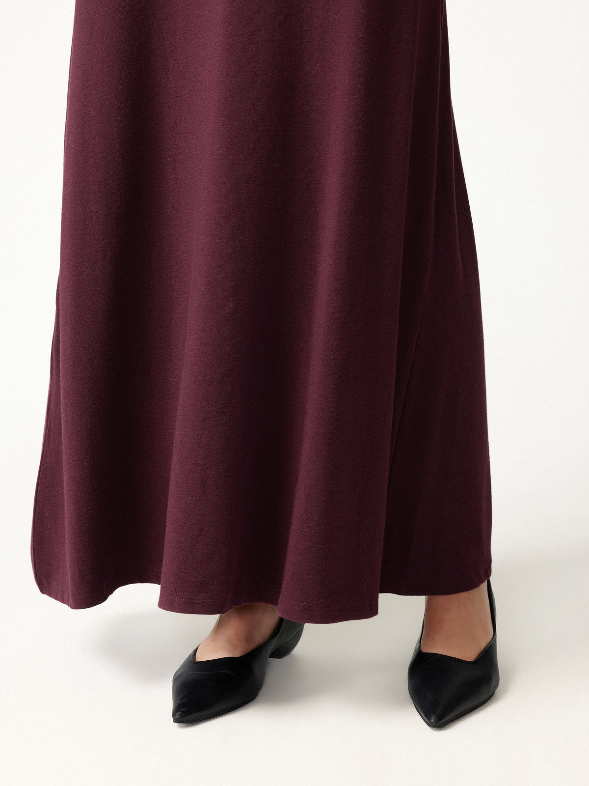 2Pcs Set LiteWarm Boatneck Top & High-Rise A-Line Maxi Skirt — original photo 8