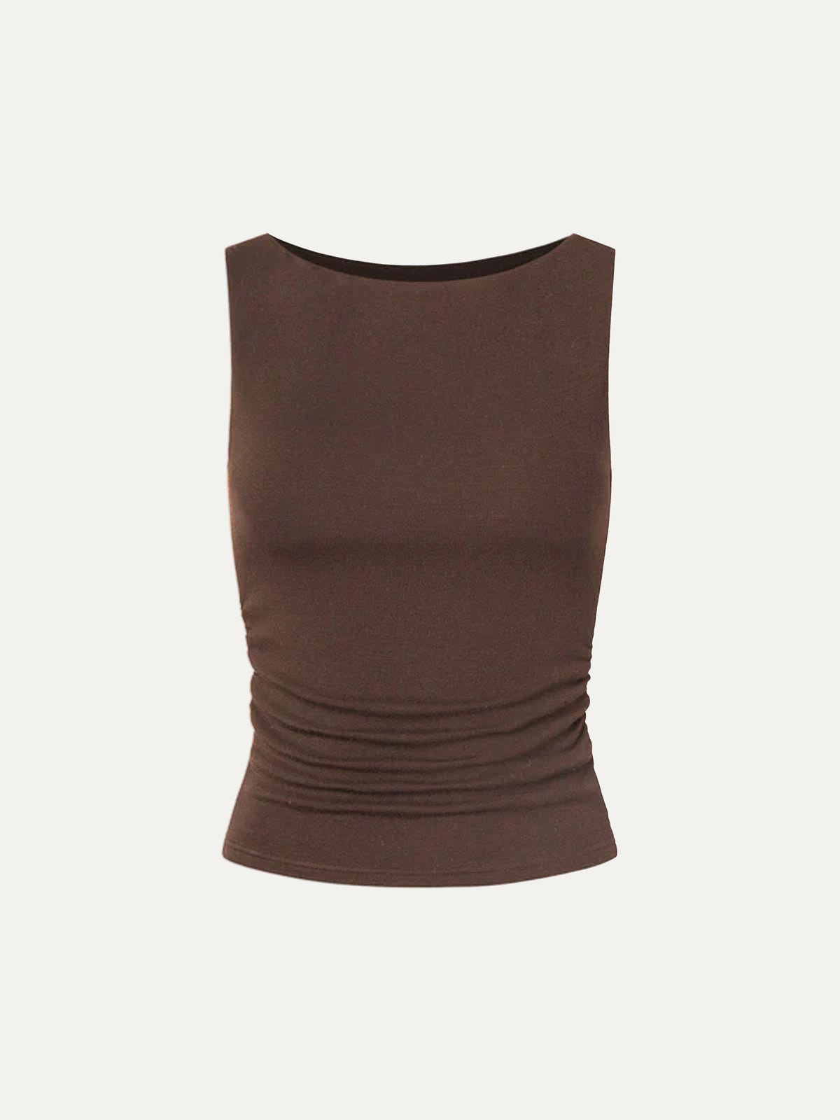 LiteWarm Boat Neck Built-In Bra Tank Top — original photo 15