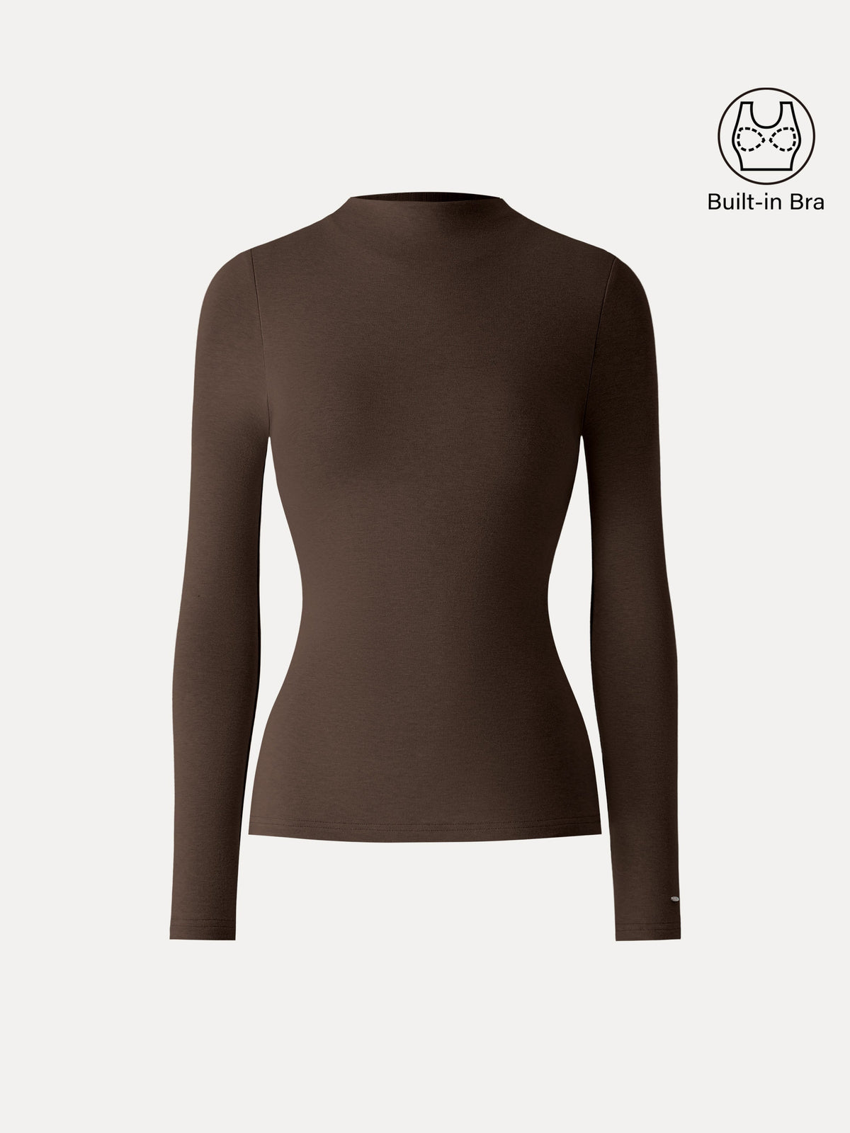ProWarm Mockneck Long Sleeve Built-In Bra Top — original photo 12