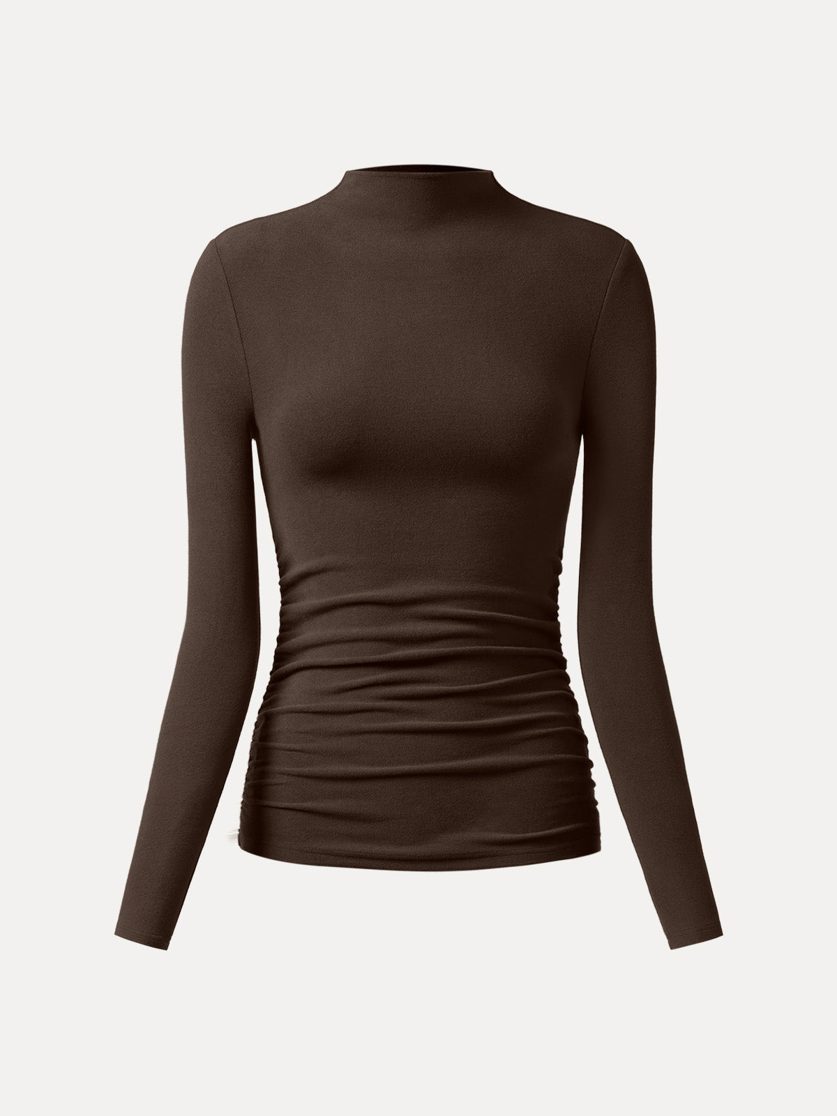 ProWarm Ruched Sides Tuckable Mockneck Top — original photo 10