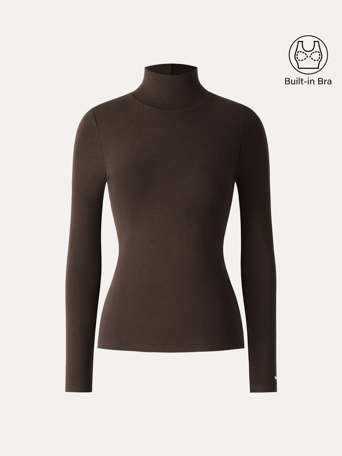 ProWarm Turtleneck Long Sleeve Built-In Bra Top — original photo 10