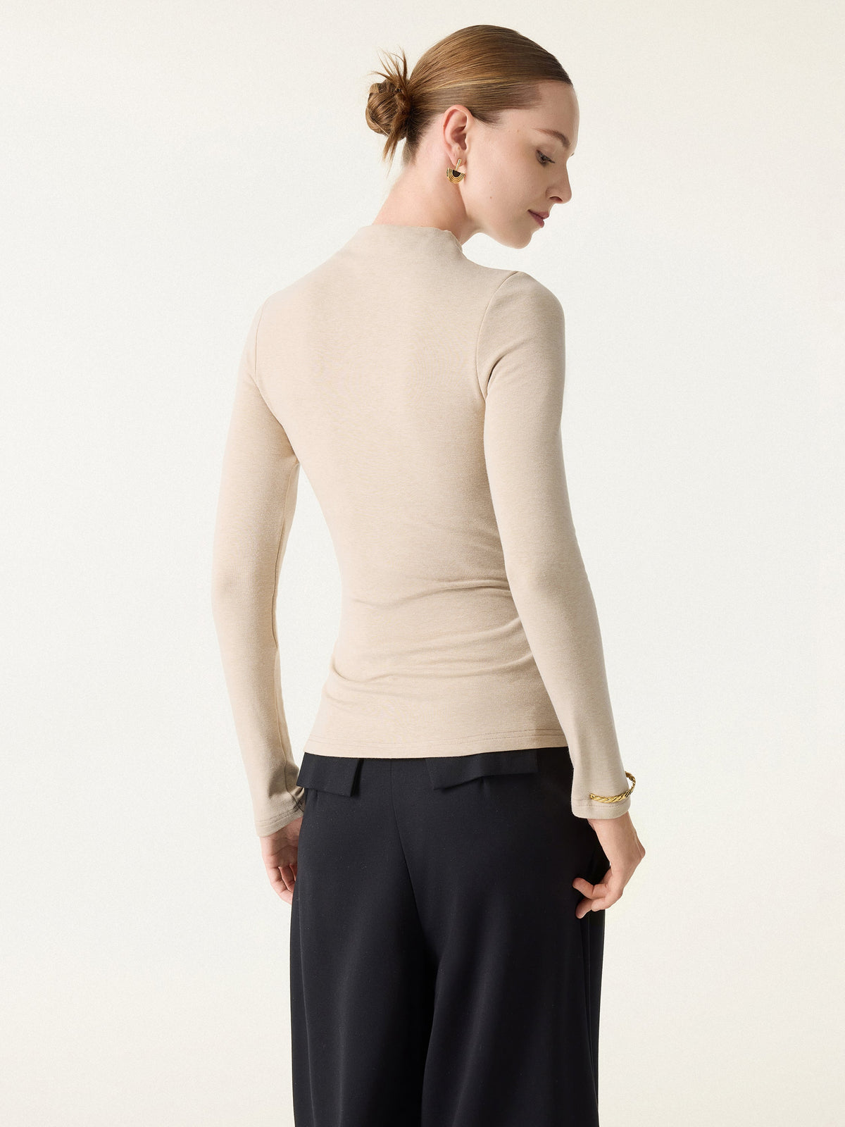 ProWarm Mockneck Long Sleeve Built-In Bra Top — original photo 4