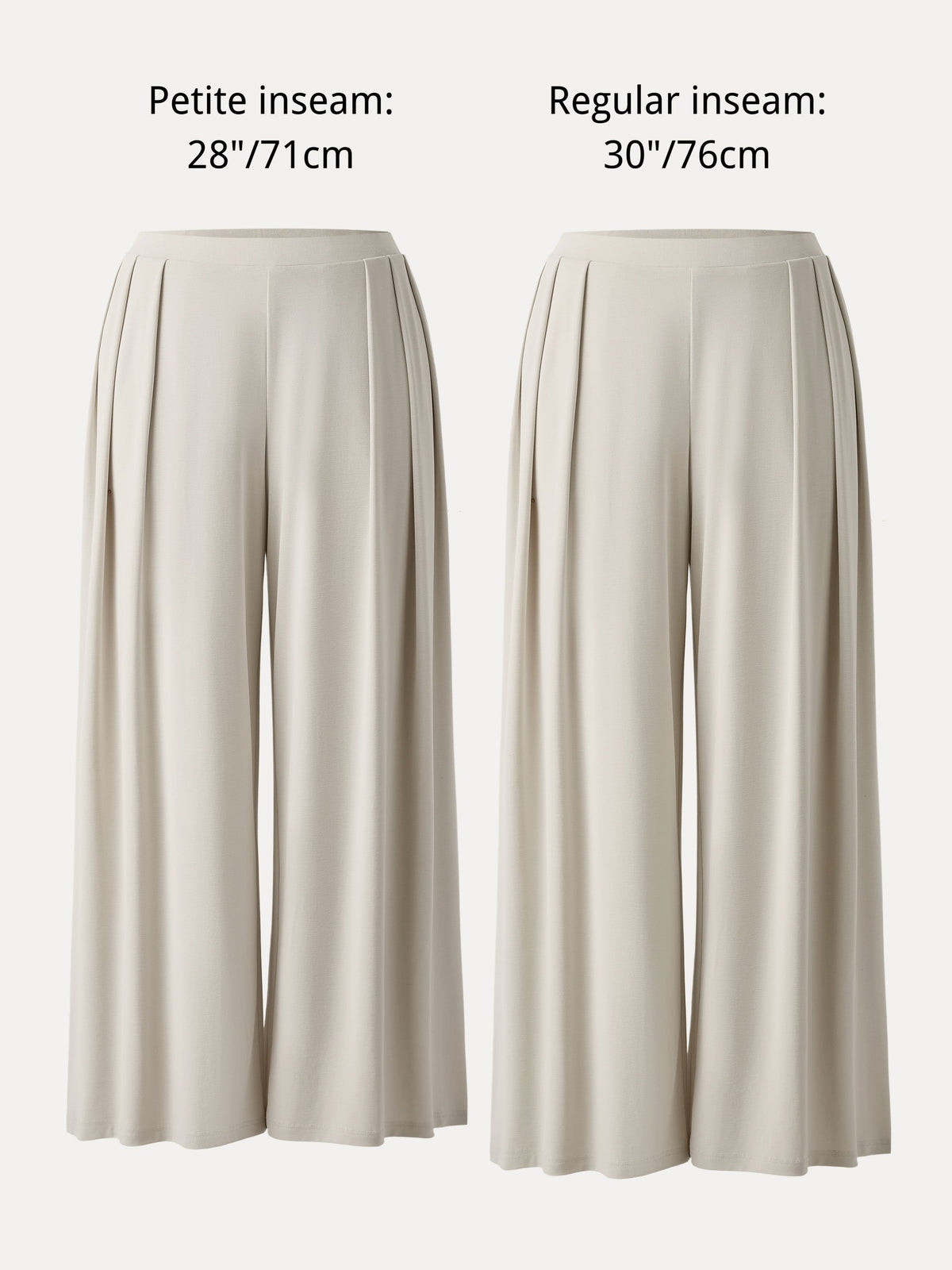 Sandwashed Mid Rise Pleated Wide Leg Palazzo Pant with Pockets — original photo 6
