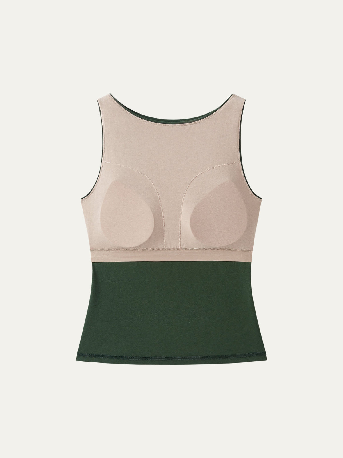 Stretch Cotton Boatneck Built-In Bra Tank — original photo 6