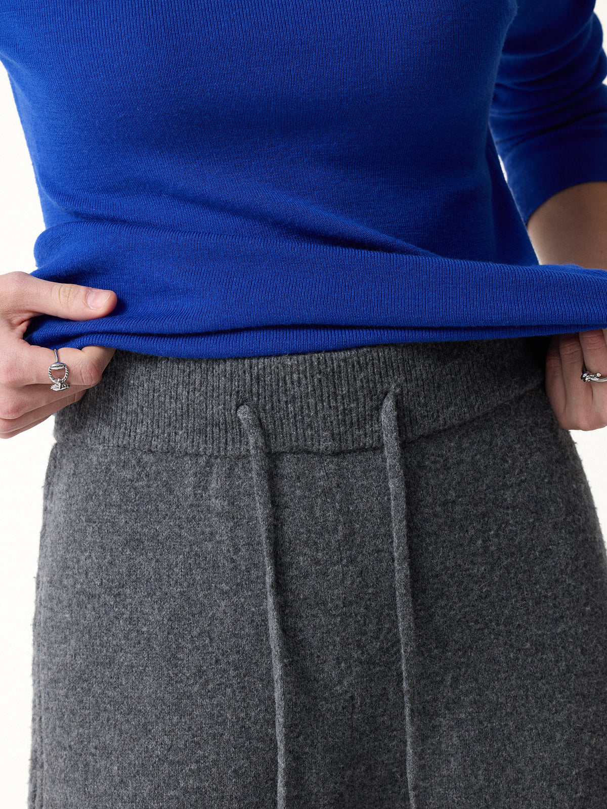 Merino-Blend Drawstring Straight-Leg Knit Pants — original photo 5