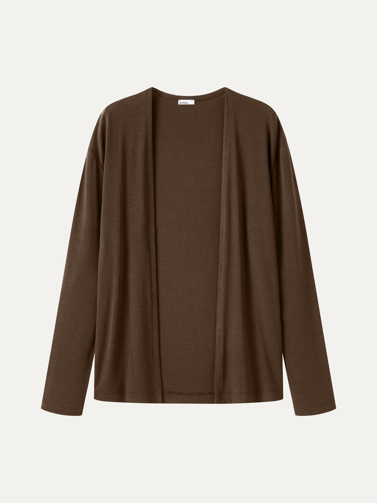LiteWarm Premium Lyocell-Wool Open-Front Long Sleeve Cardigan — original photo 10