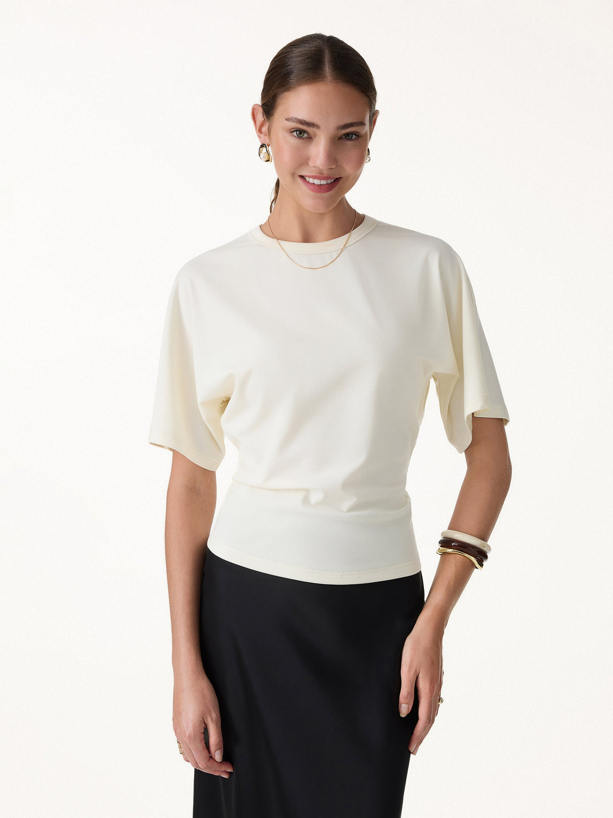 Elevated Cotton-Blend Essential Tee — original photo 3