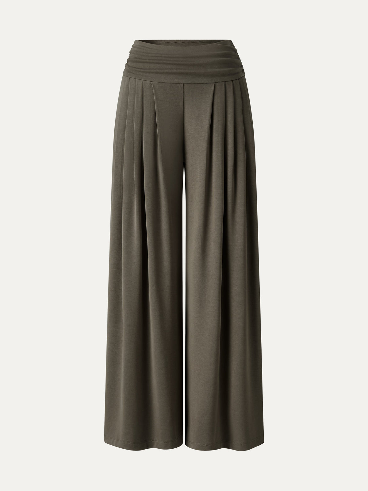 Sandwashed Super Flowy Tucked Palazzo Pant with Pockets — original photo 9