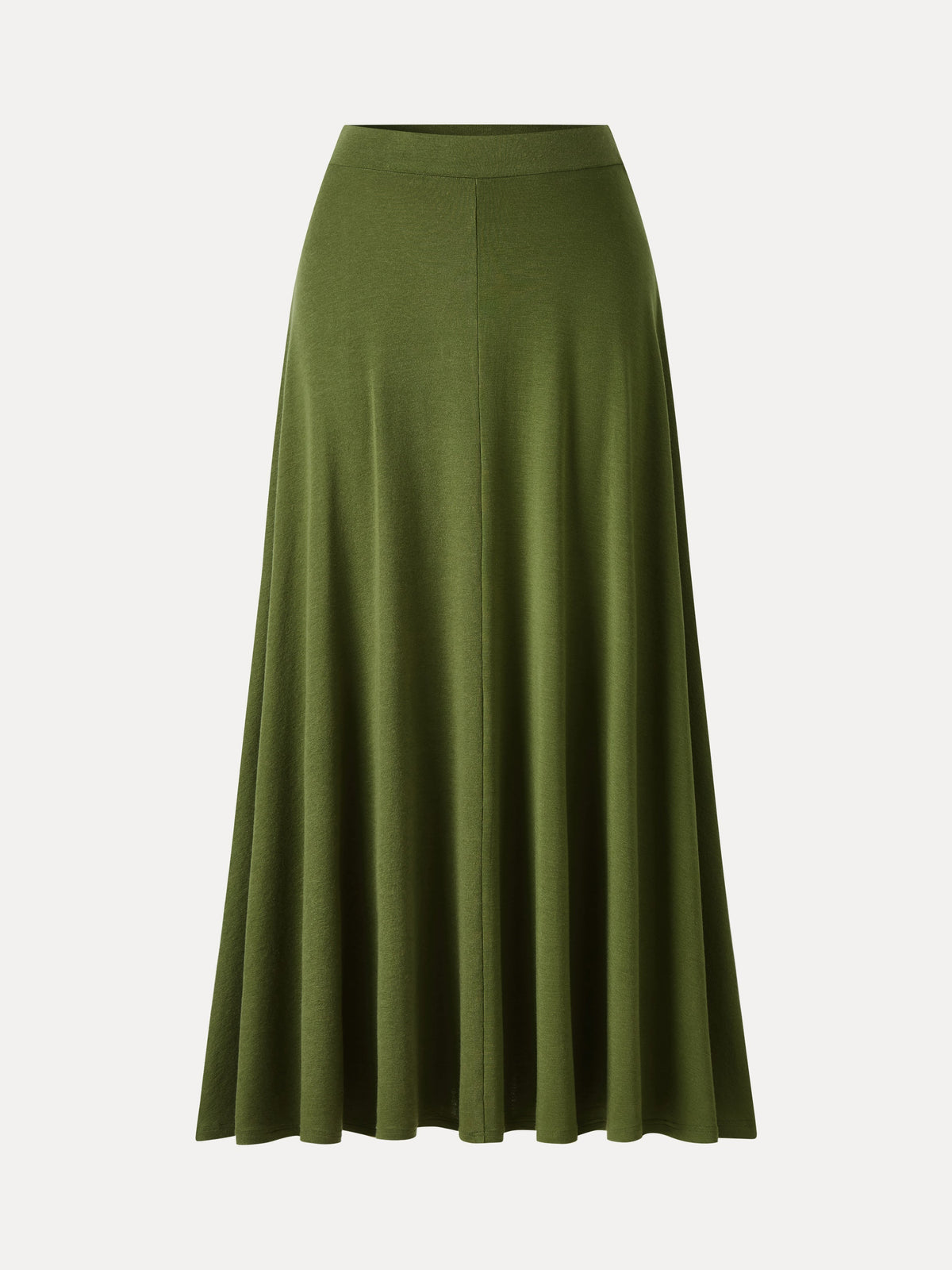 LiteWarm Lyocell-Cashmere Blend Mid-Rise Umbrella Maxi Skirt — original photo 8