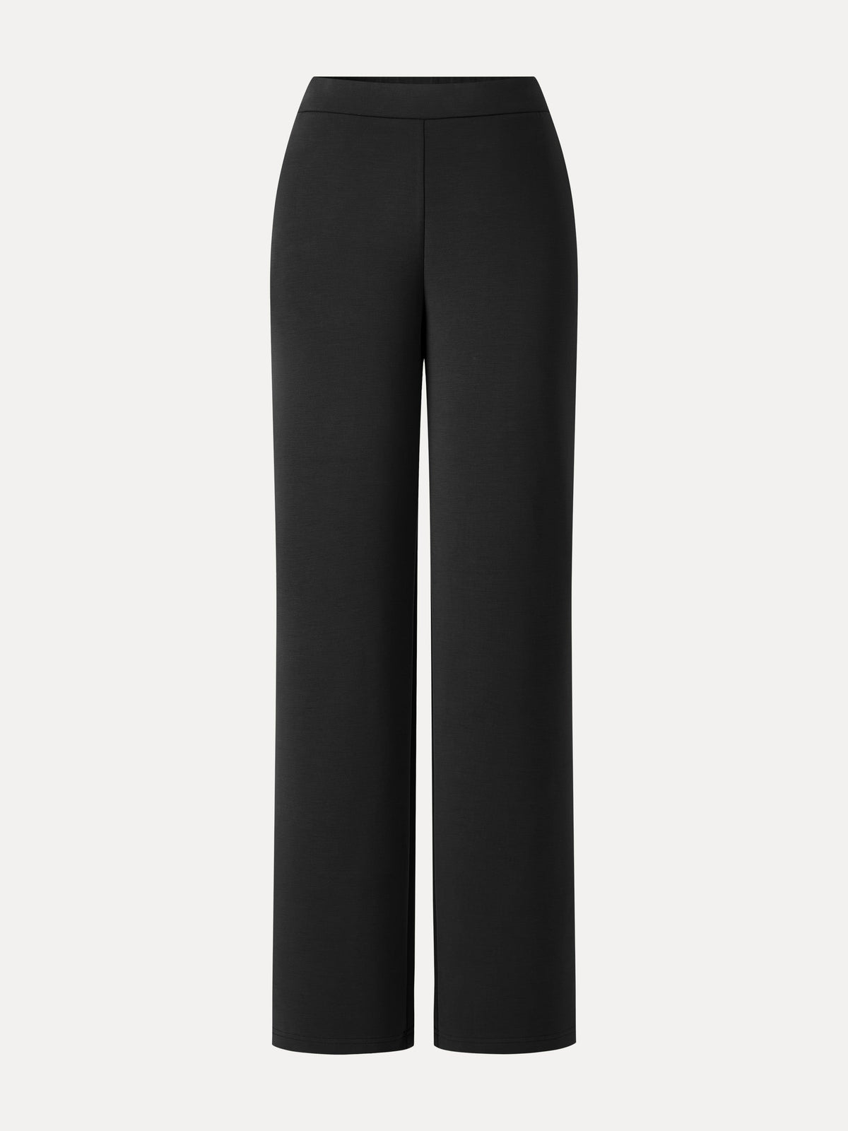 MaxWarm Modal Stretch Fleece High-Rise Straight-Leg Pants with Pockets — original photo 8