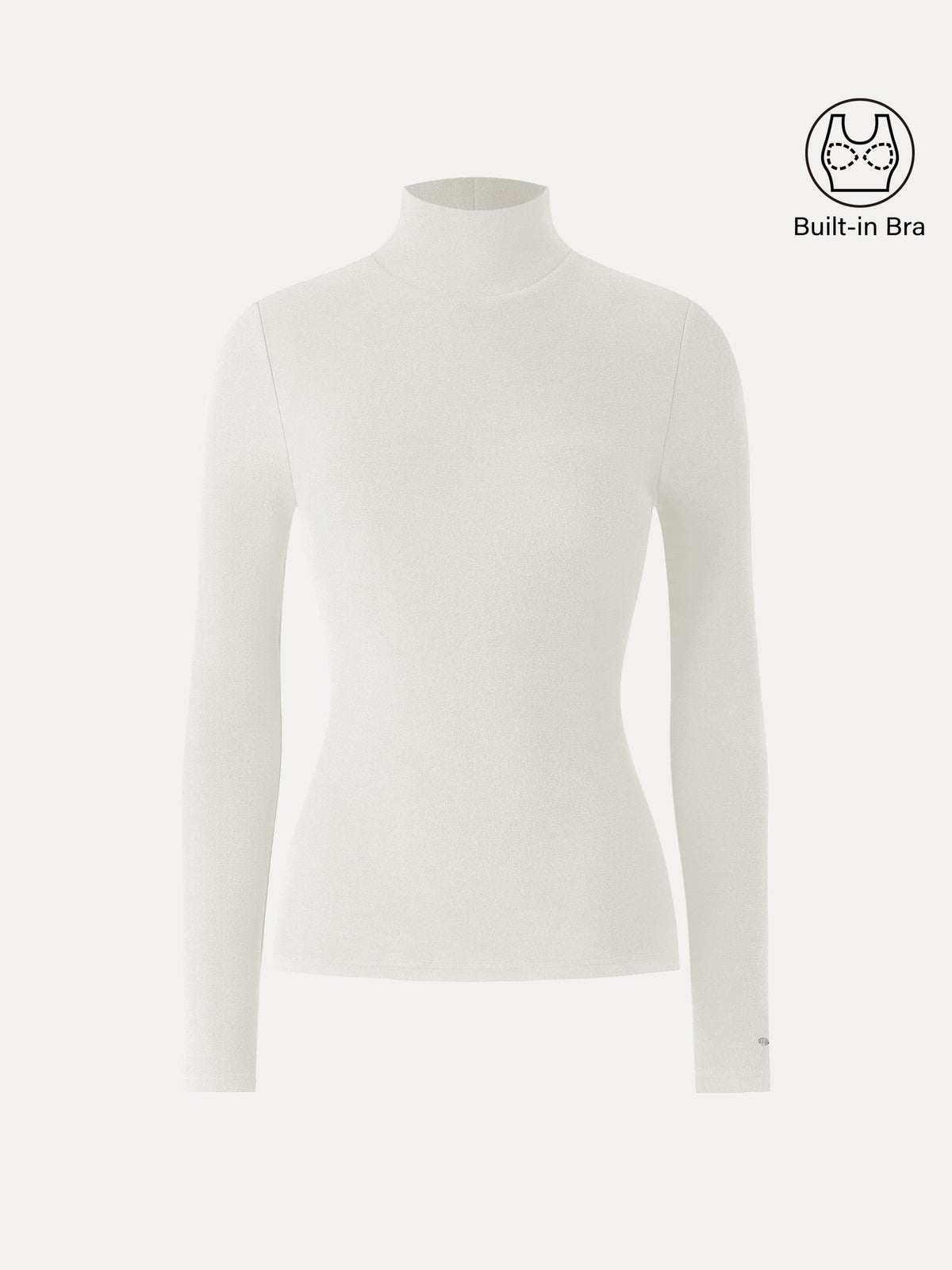 LiteWarm Turtleneck Long Sleeve Built-In Bra Top — original photo 8