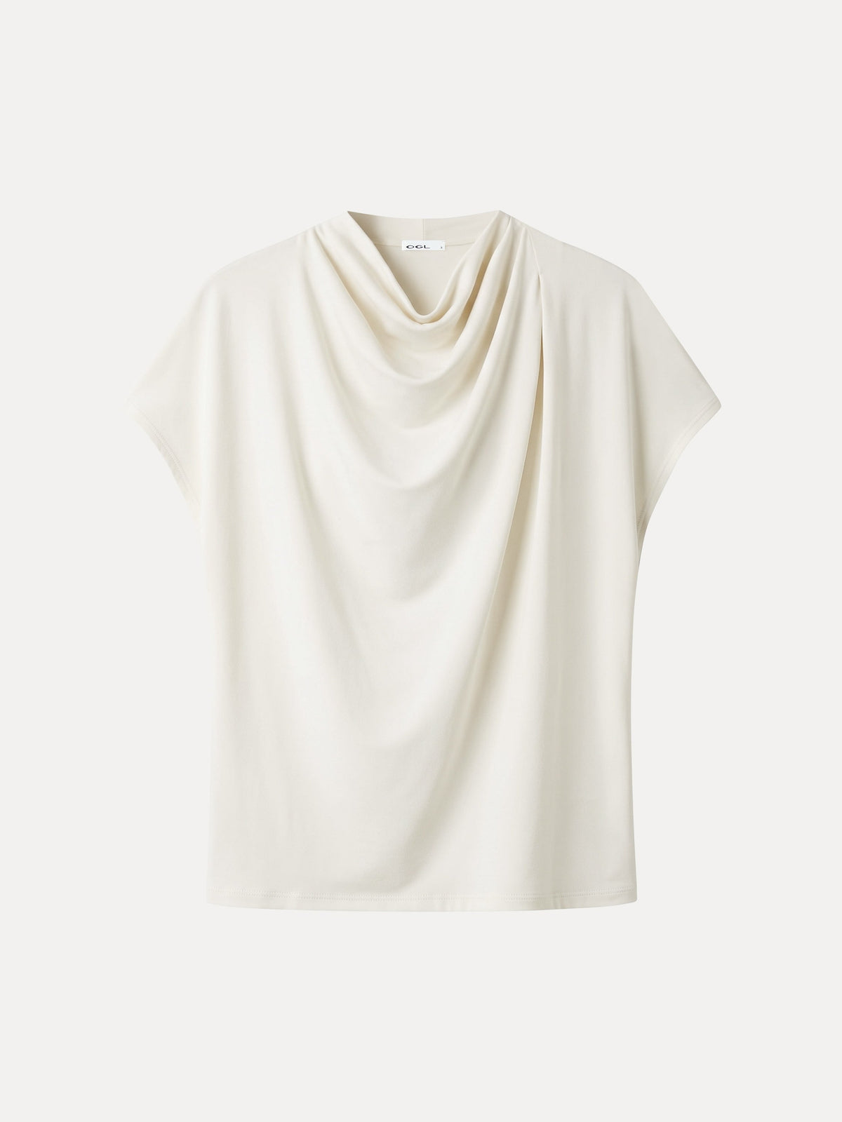 LiteWarm Draped Mock Neck Cap Sleeve Top — original photo 7