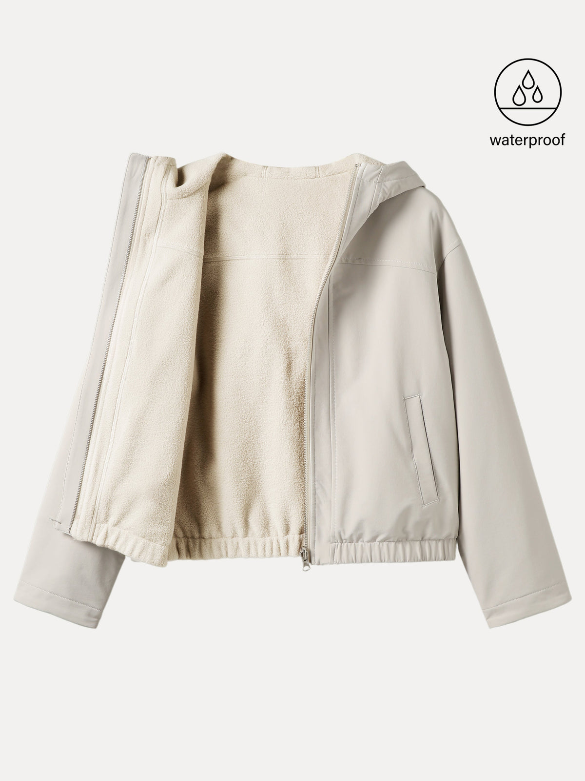 Water-Proof Fleece Reversable Hooded Jacket — original photo 9