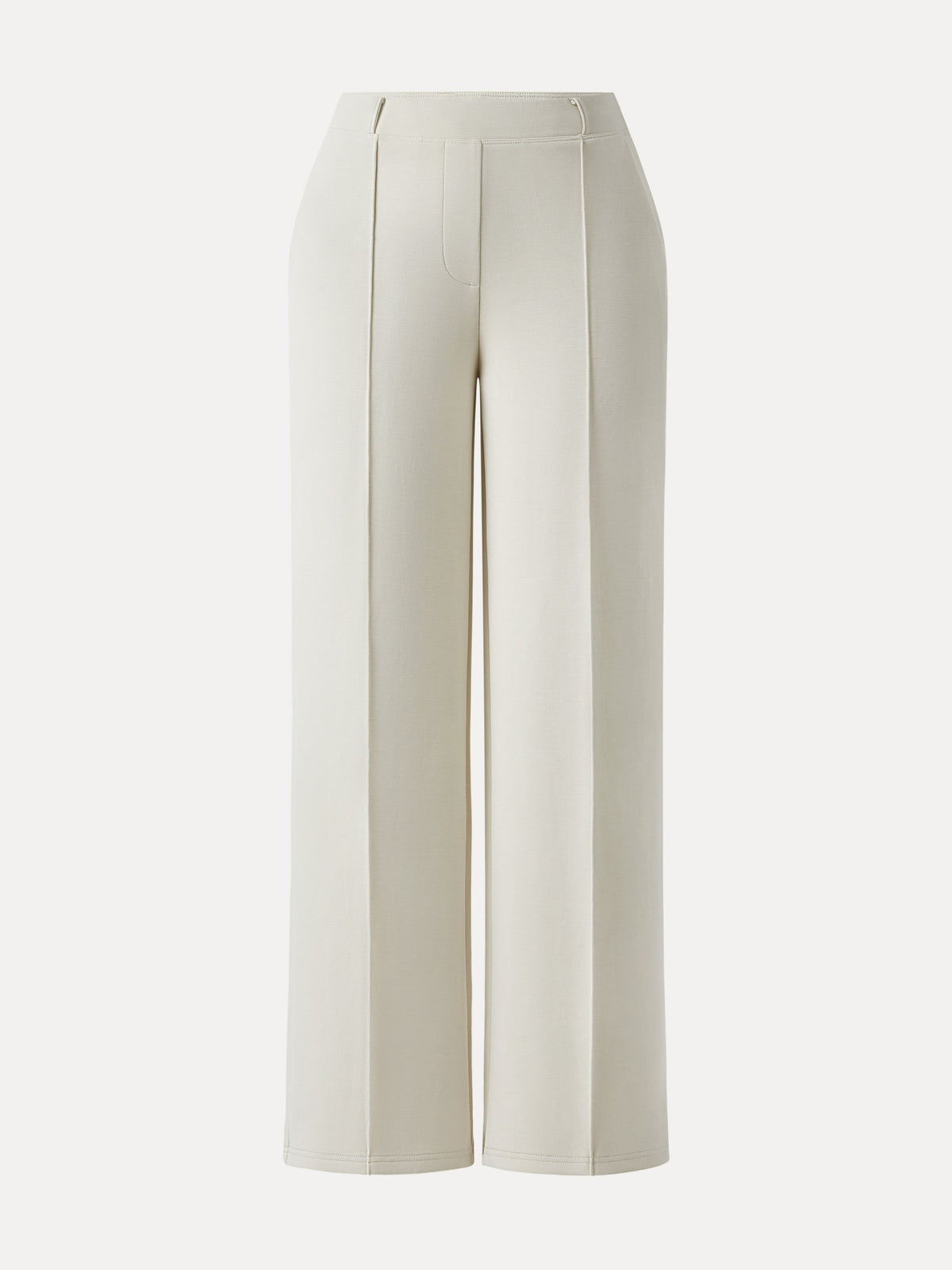 Wrinkle-Resistant Mid Rise Straight Leg Pants with Pockets — original photo 11