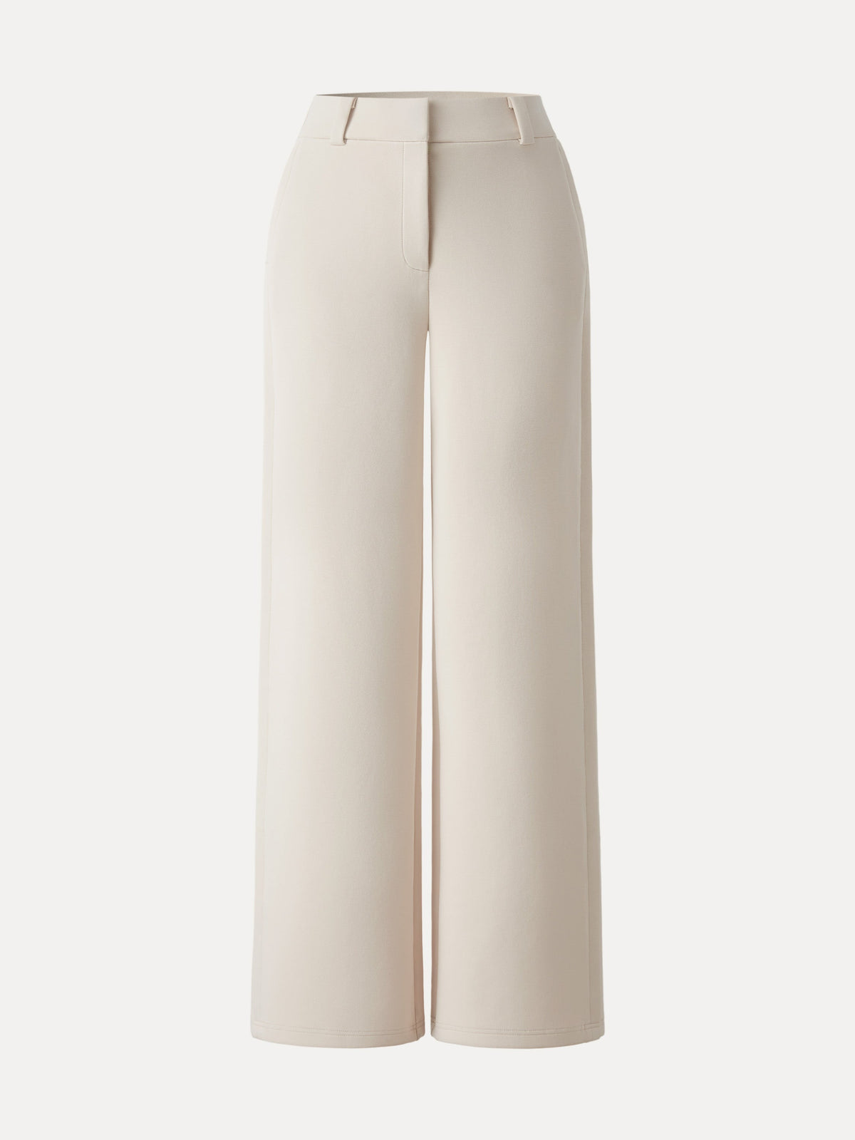 Stretchy Mid Rise Fly-Front Wide Leg Trouser — original photo 8