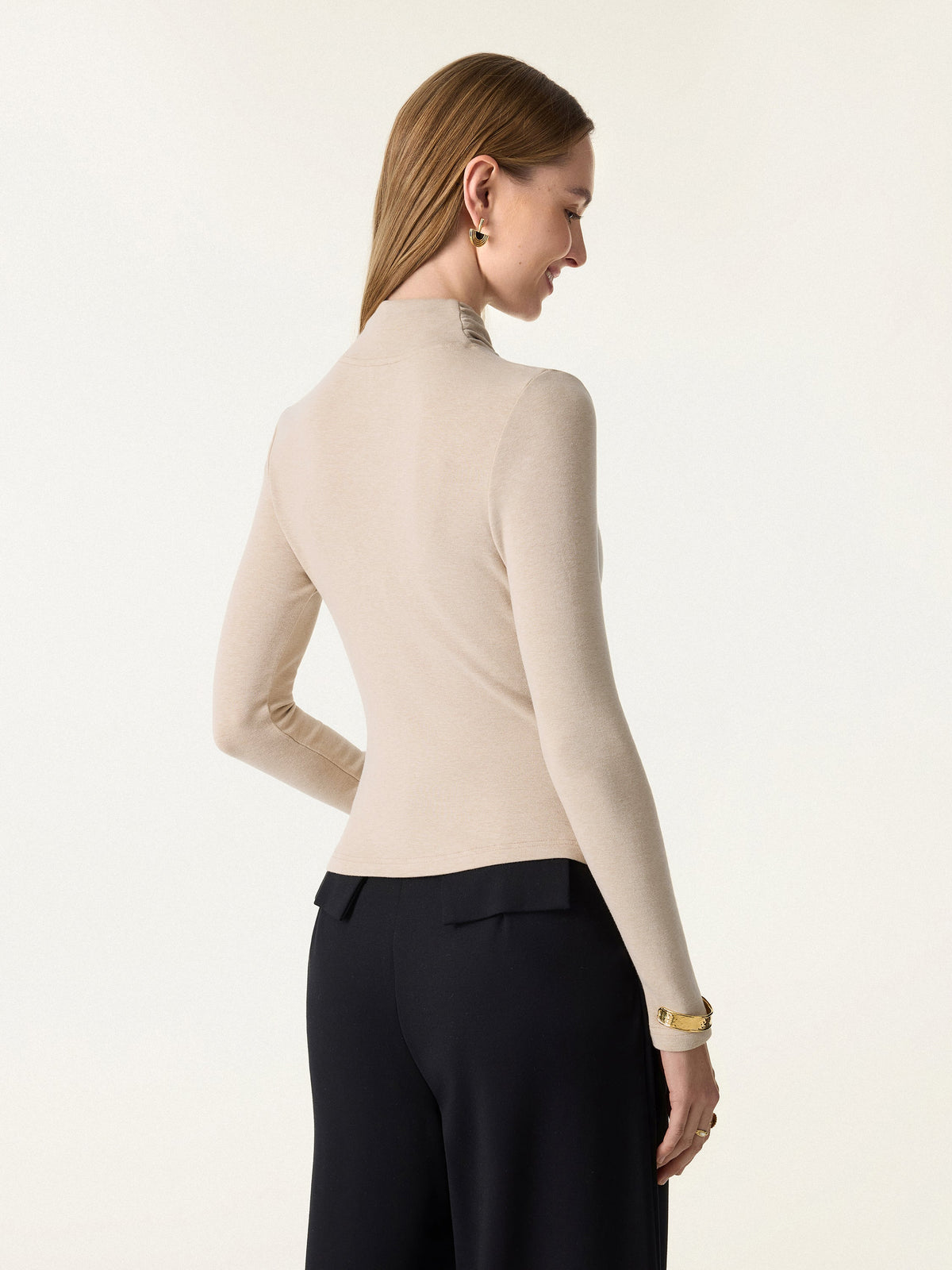 ProWarm Twisted Mockneck Long Sleeve Top — original photo 5