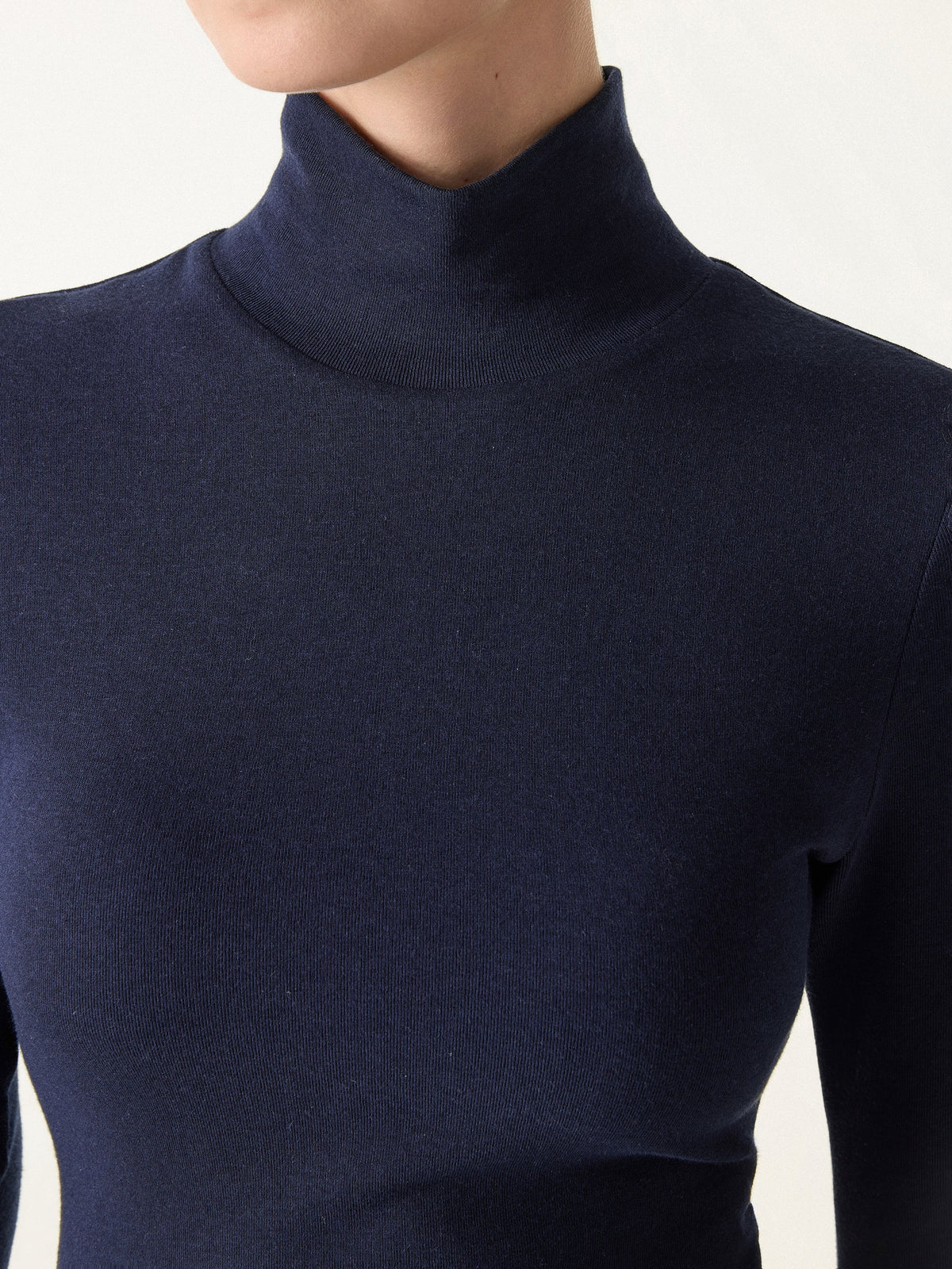 LiteWarm Turtleneck Long Sleeve Built-In Bra Top — original photo 5