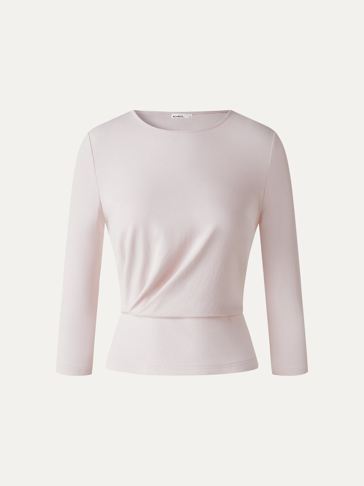 Cotton Lyocell Round Neck Tucked Top — original photo 6