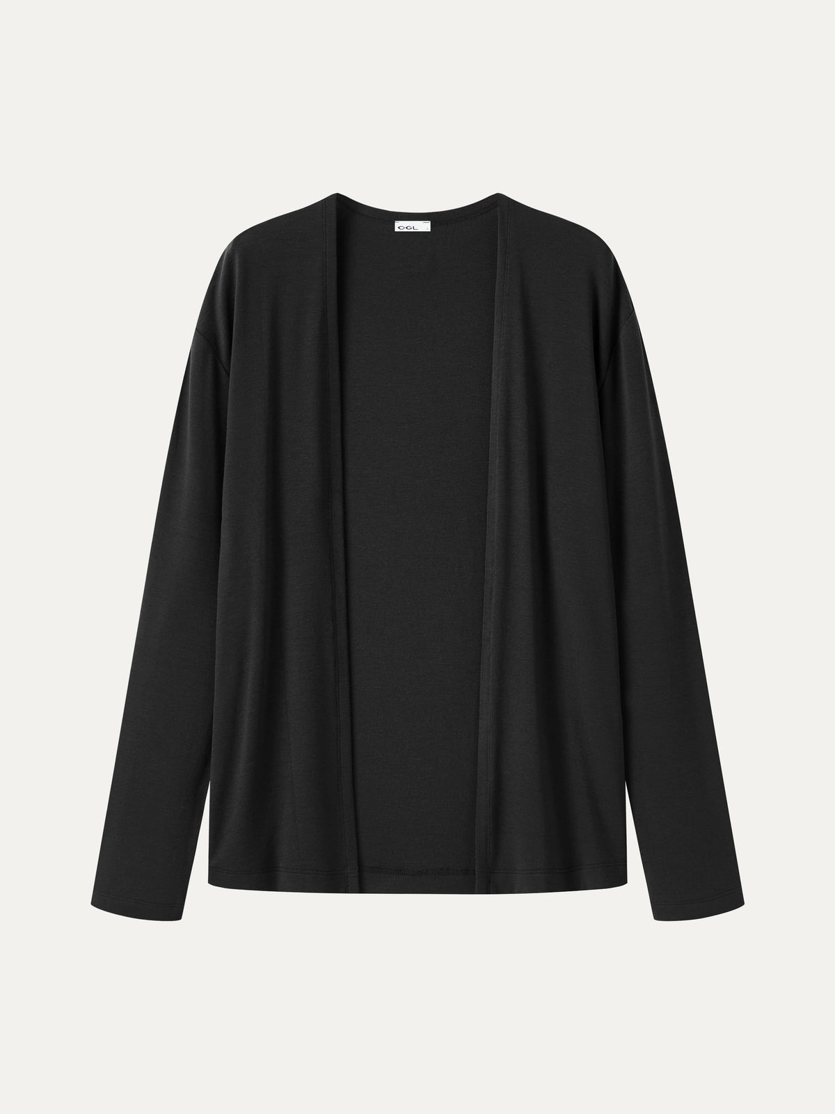 LiteWarm Premium Lyocell-Wool Open-Front Long Sleeve Cardigan — original photo 11