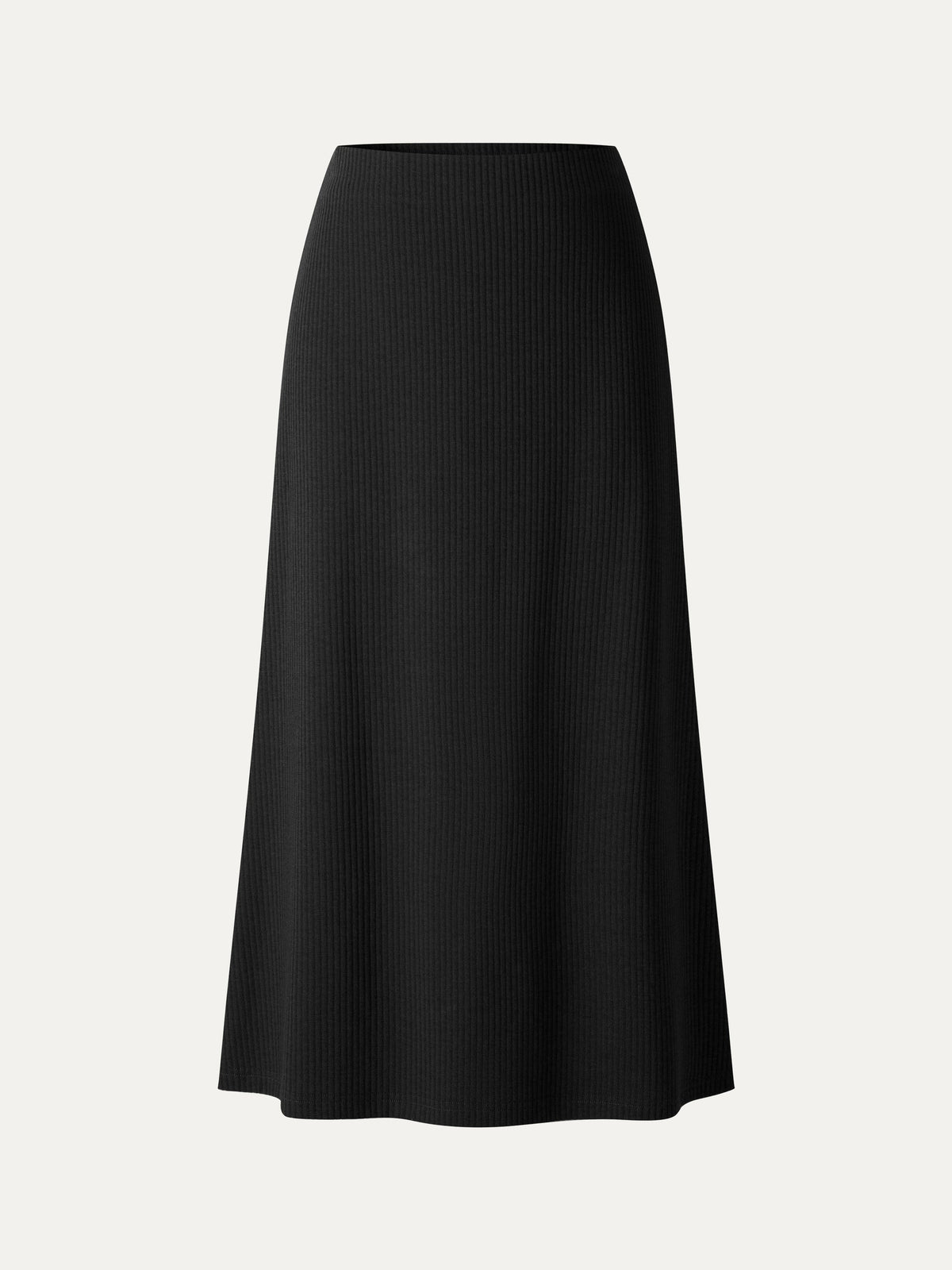 Textured Cotton Blend Mid-Rise A-Line Midi Skirt — original photo 7