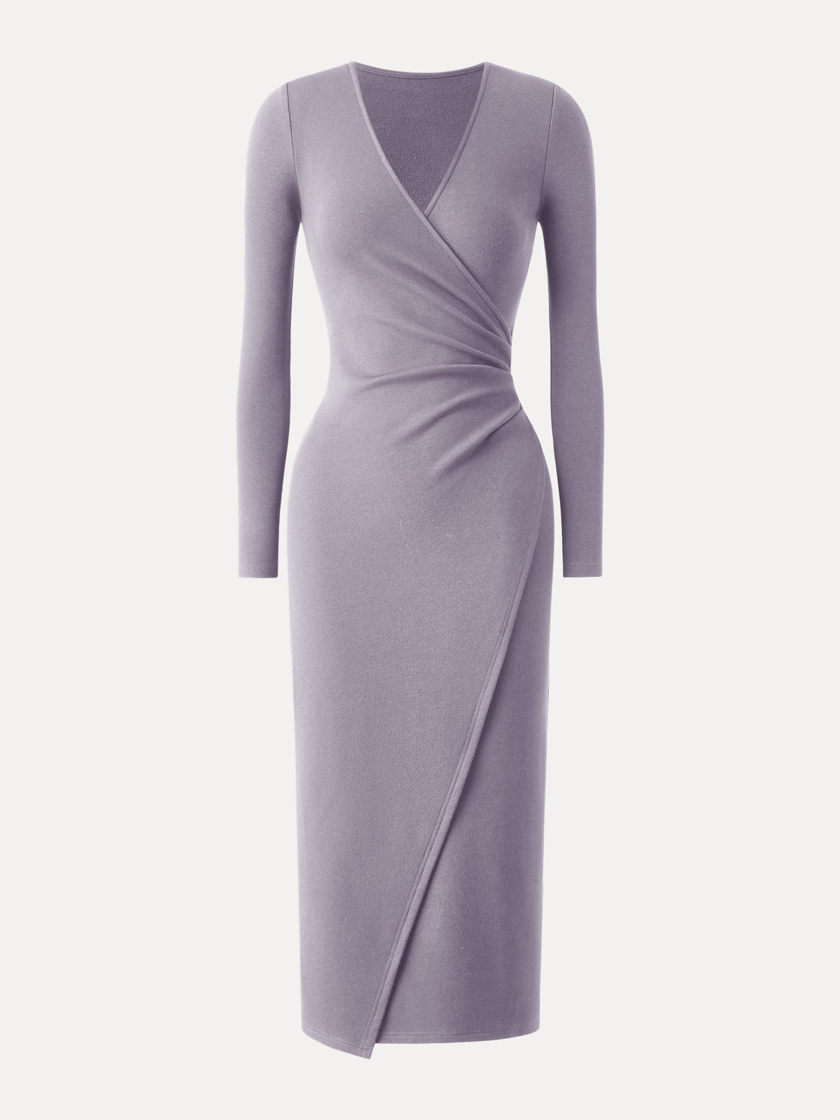 ProWarm Surplice Long Sleeve Tucked Dress — original photo 6