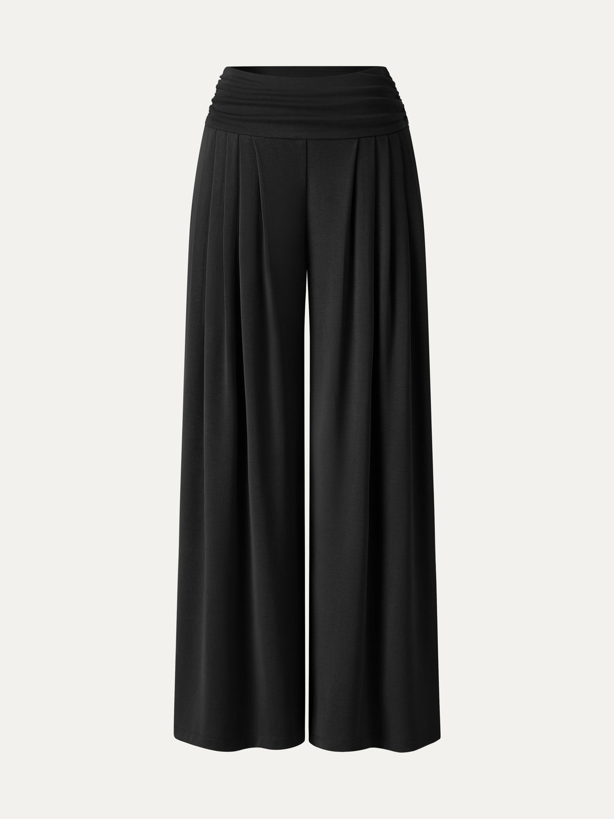 Sandwashed Super Flowy Tucked Palazzo Pant with Pockets — original photo 14