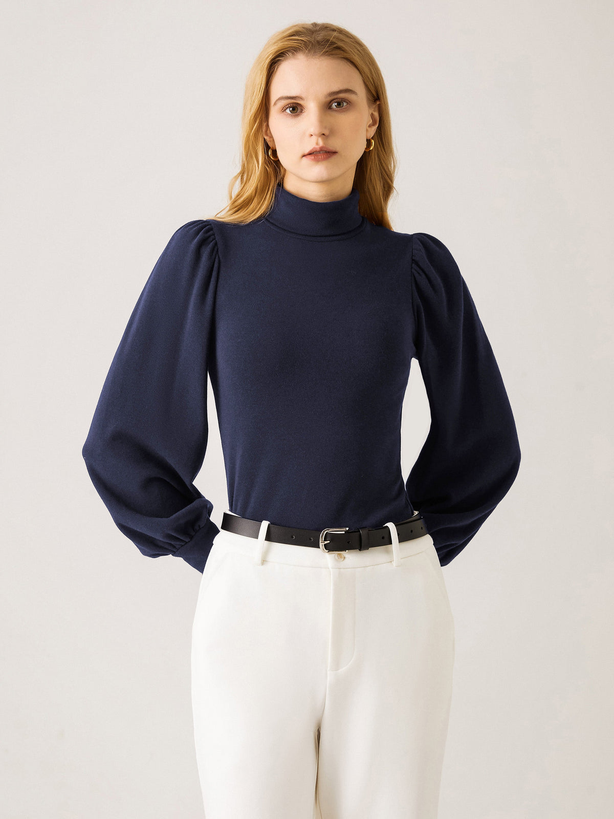 ProWarm Turtleneck Puff Sleeve Top — original photo 6