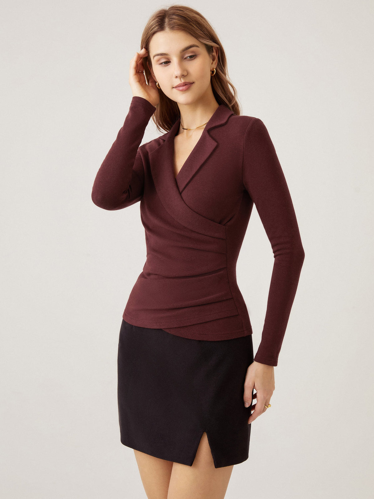 ProWarm Collared Surplice Top — original photo 13