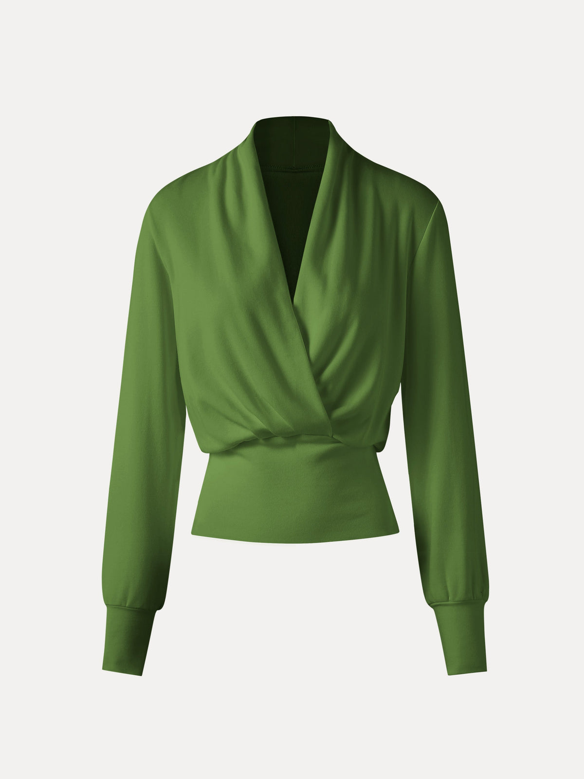 LiteWarm Surplice Long Sleeve Banded Hem Top — original photo 18