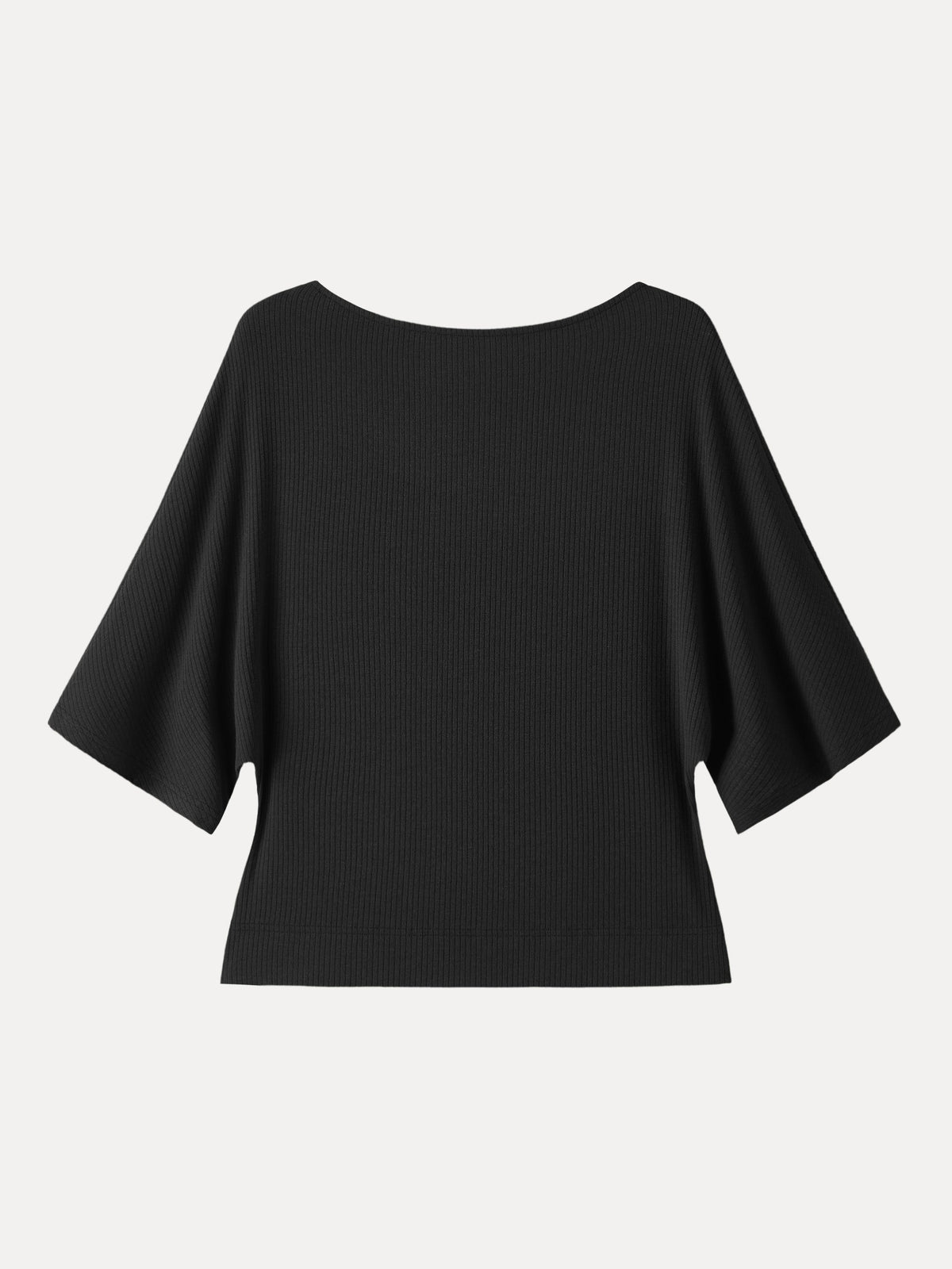 Soft Ribbed Boatneck Relaxed Top — original photo 8