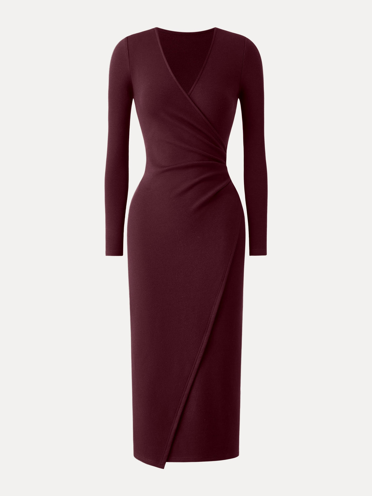 ProWarm Surplice Long Sleeve Tucked Dress — original photo 7