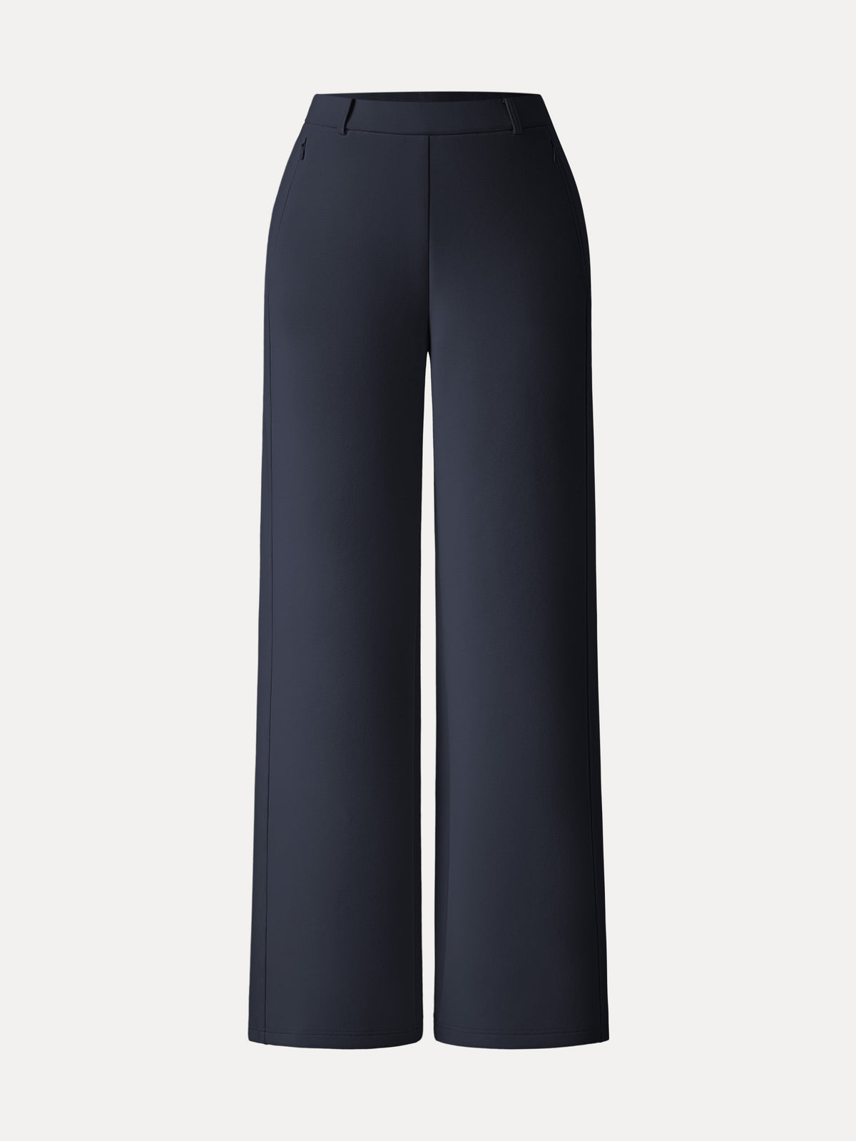 Stretch Cotton Blend Slimming High Rise Wide Leg Pants — original photo 5