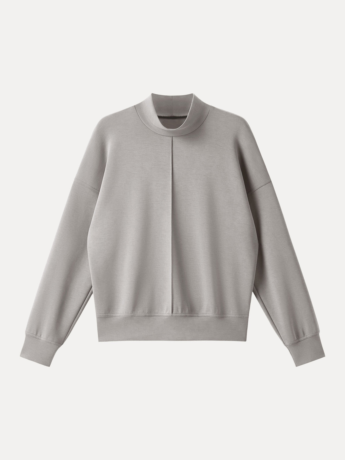 Modal Spacer Mockneck Long Sleeve Pullover Shirt — original photo 11