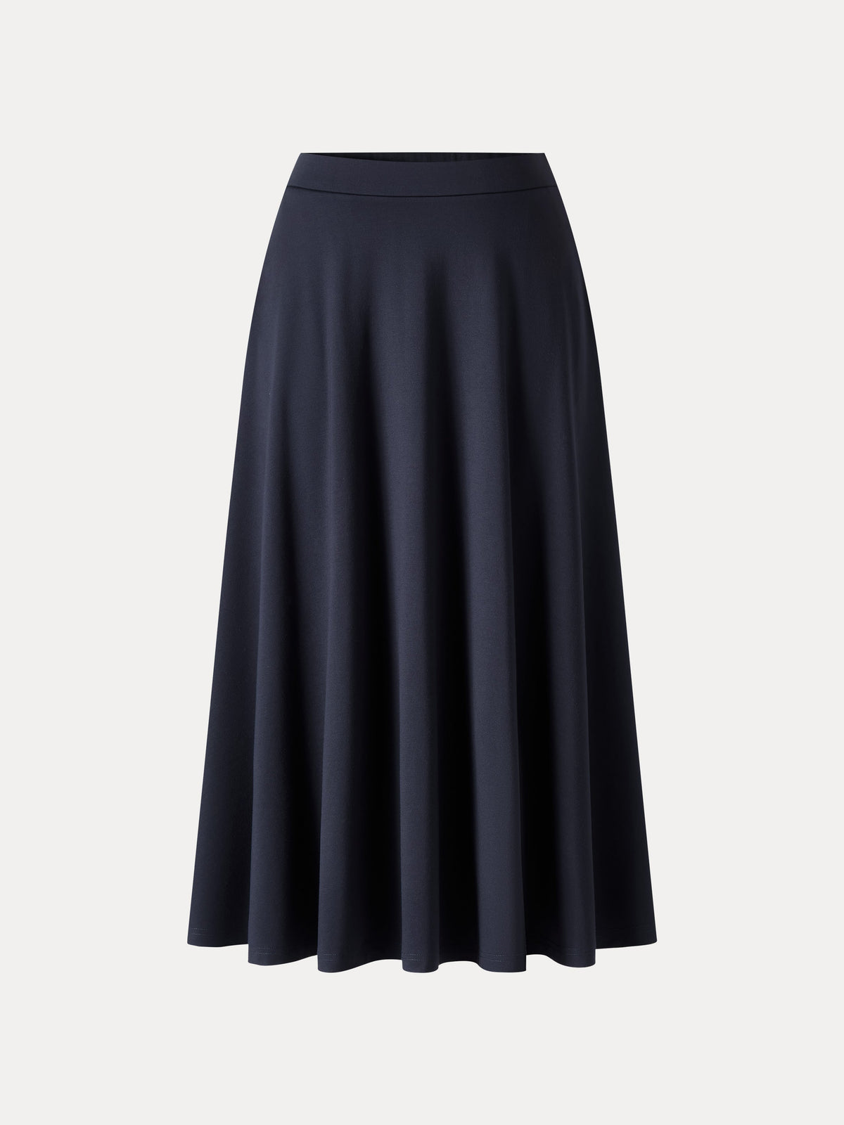 Office Staple Ponte High-Rise Circle Midi Skirt with Pockets — original photo 7