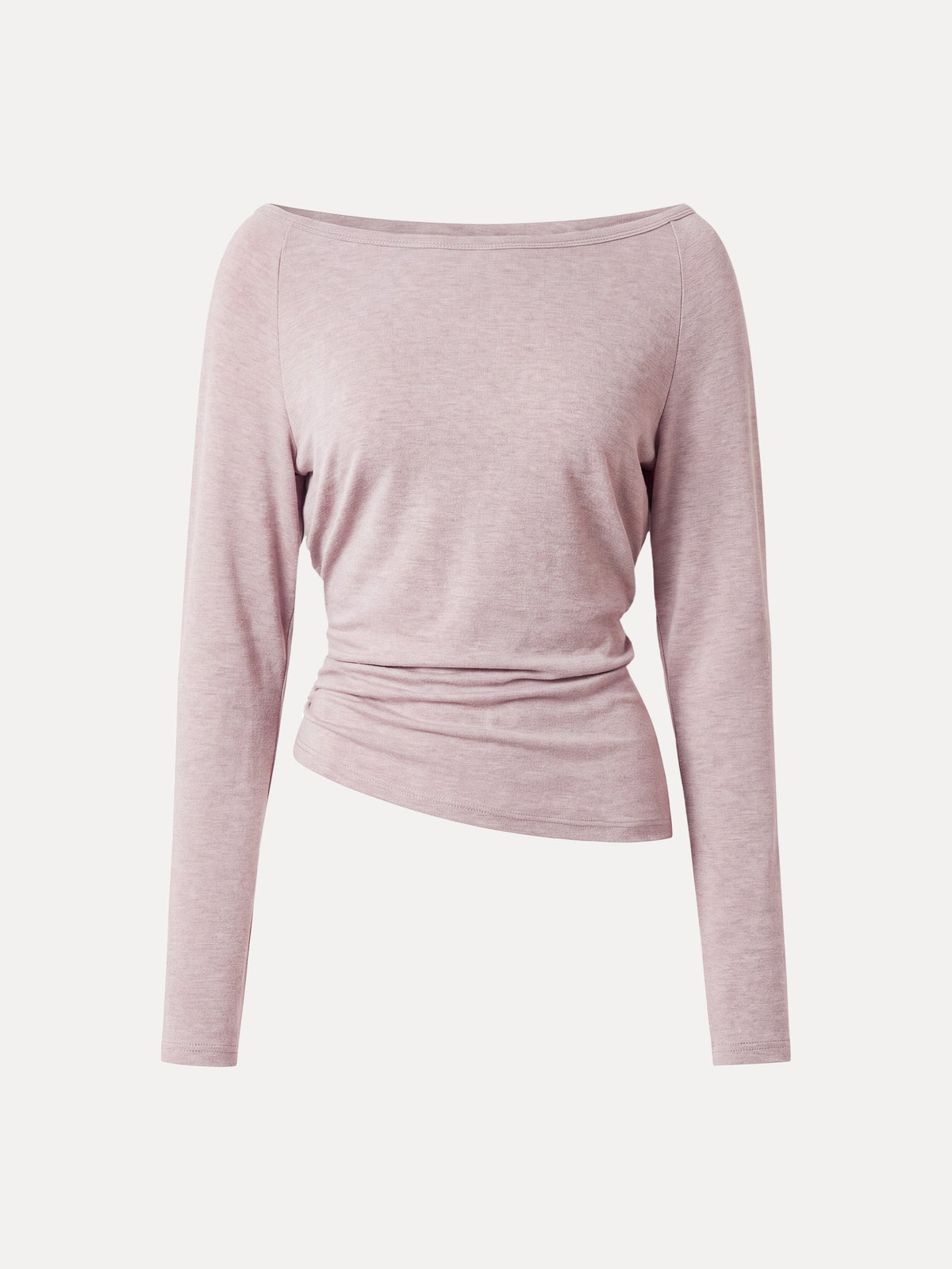 LiteWarm Cashmere Blend Boatneck Convertible Off-Shoulder Ruched Top — original photo 8