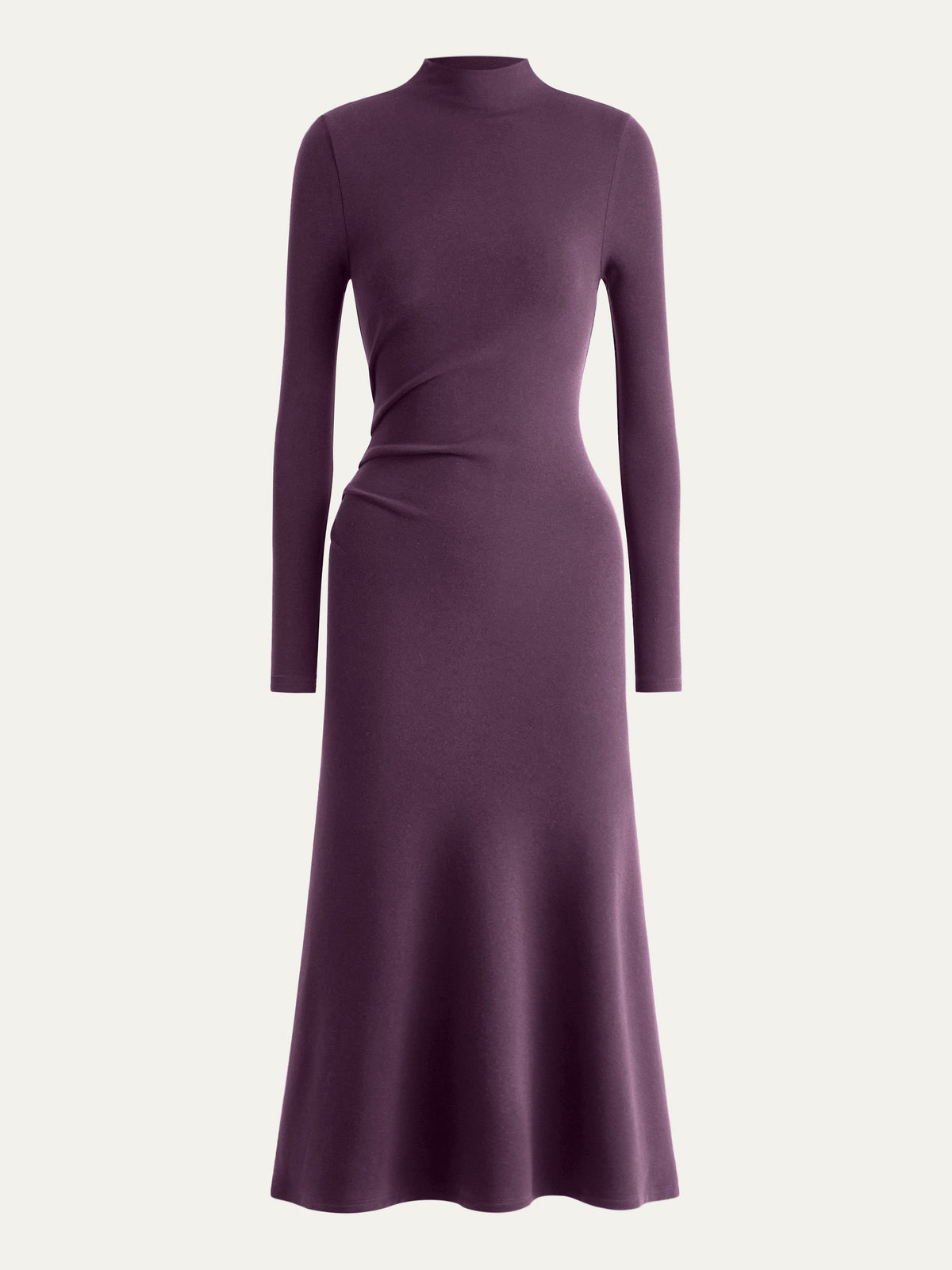 ProWarm Mock Neck Long Sleeve Ruched Mermaid Midi Dress — original photo 8