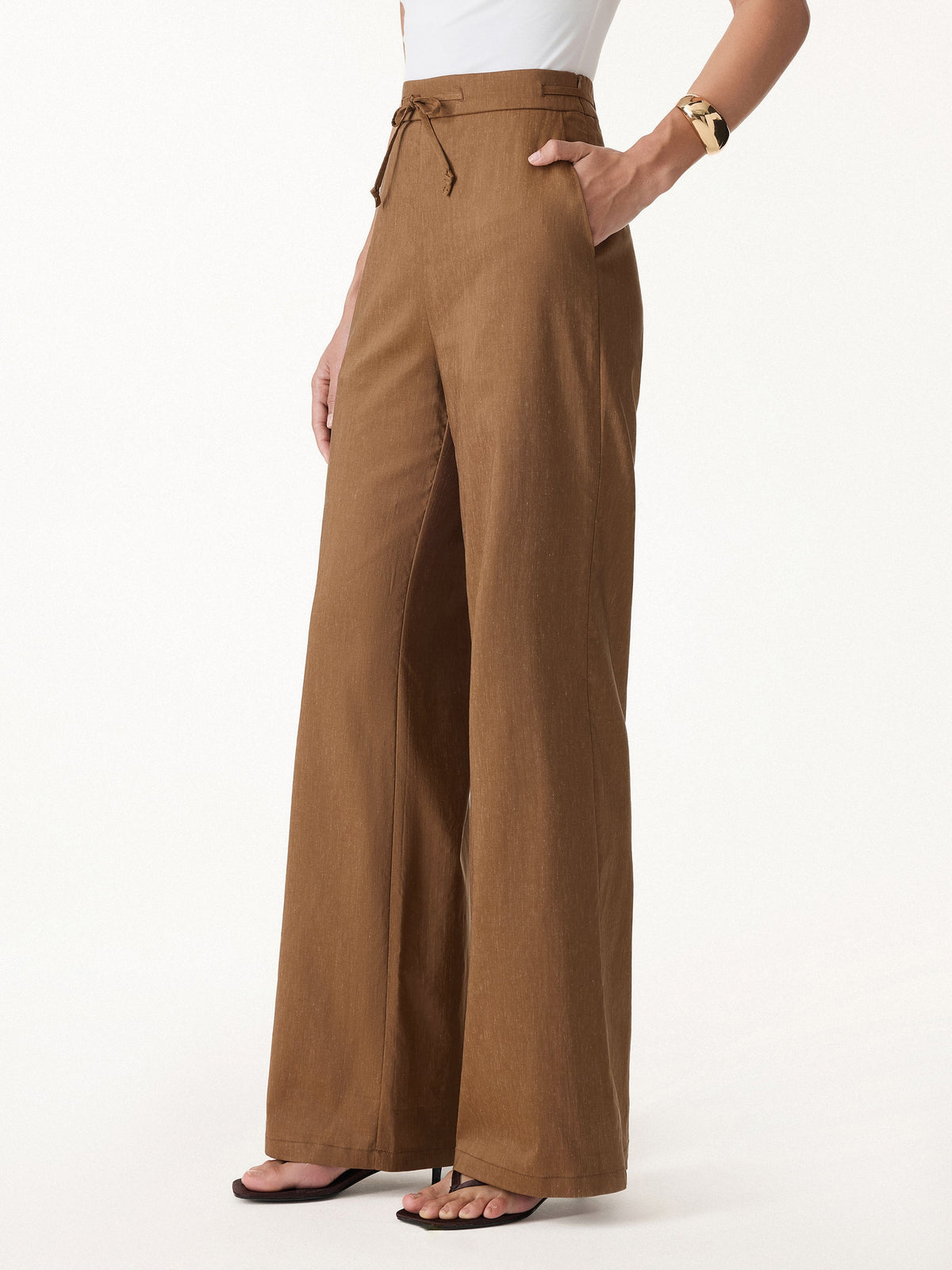 Drawstring Wide Leg Pant with Pockets — original photo 4