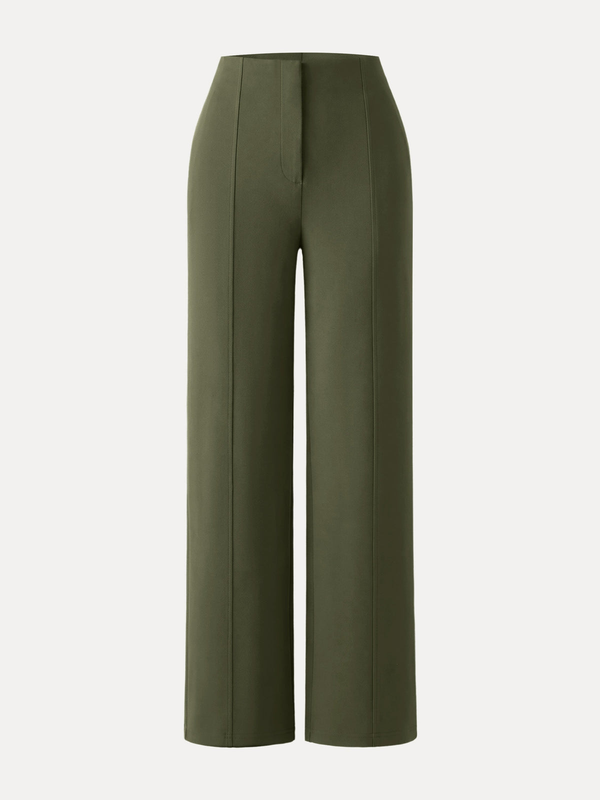 Ponte High-Rise Straight-Leg Pants with Pockets — original photo 14