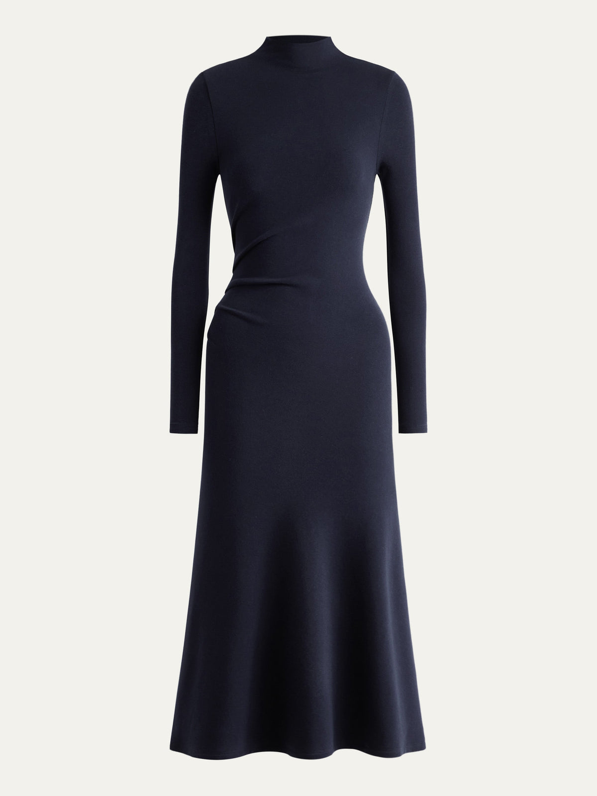 ProWarm Mock Neck Long Sleeve Ruched Mermaid Midi Dress — original photo 12