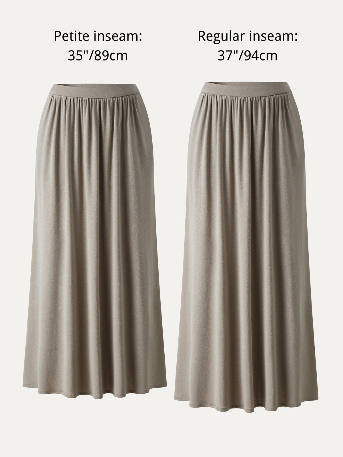 Soft Linen Knit Gathered A-Line Maxi Skirt with Pockets — original photo 6