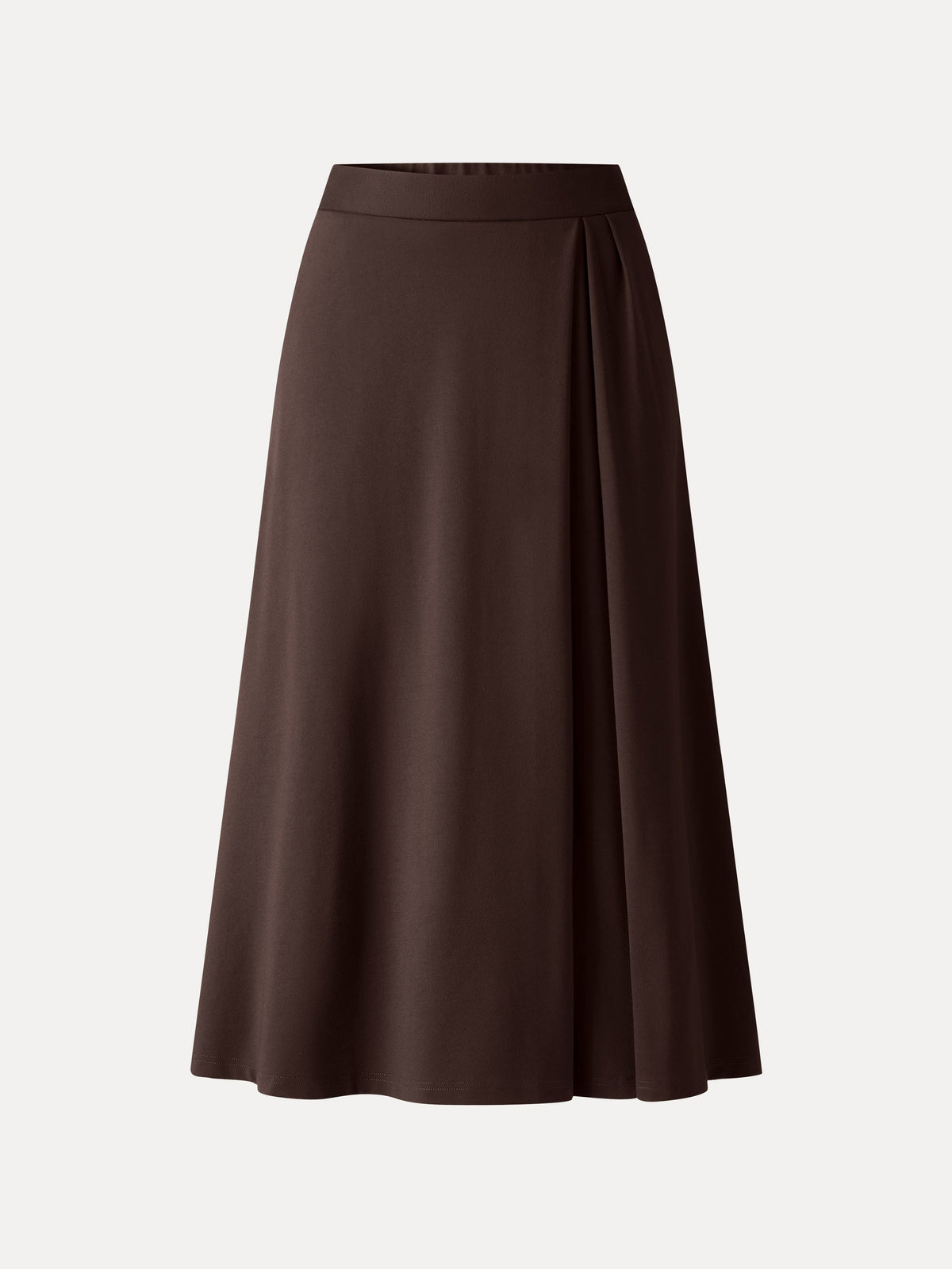 Ponte Mid-Rise Tucked A-Line Midi Skirt with Pockets — original photo 10