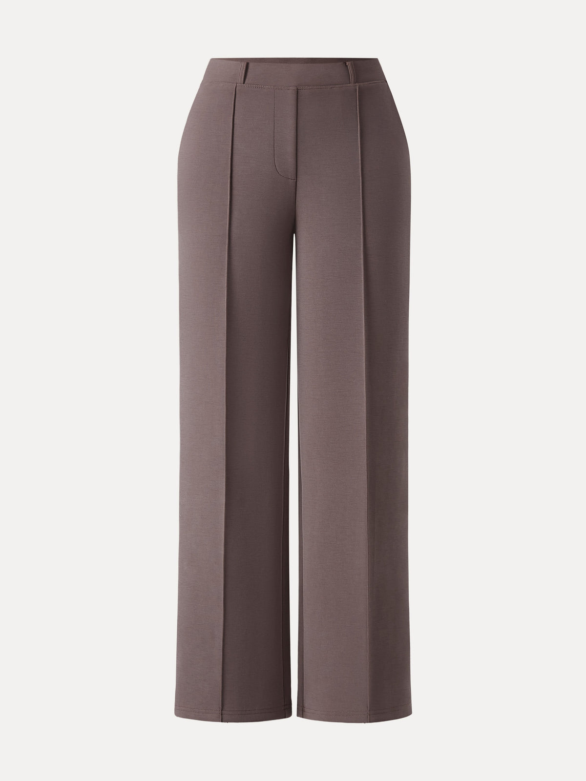Wrinkle-Resistant Mid Rise Straight Leg Pants with Pockets — original photo 8
