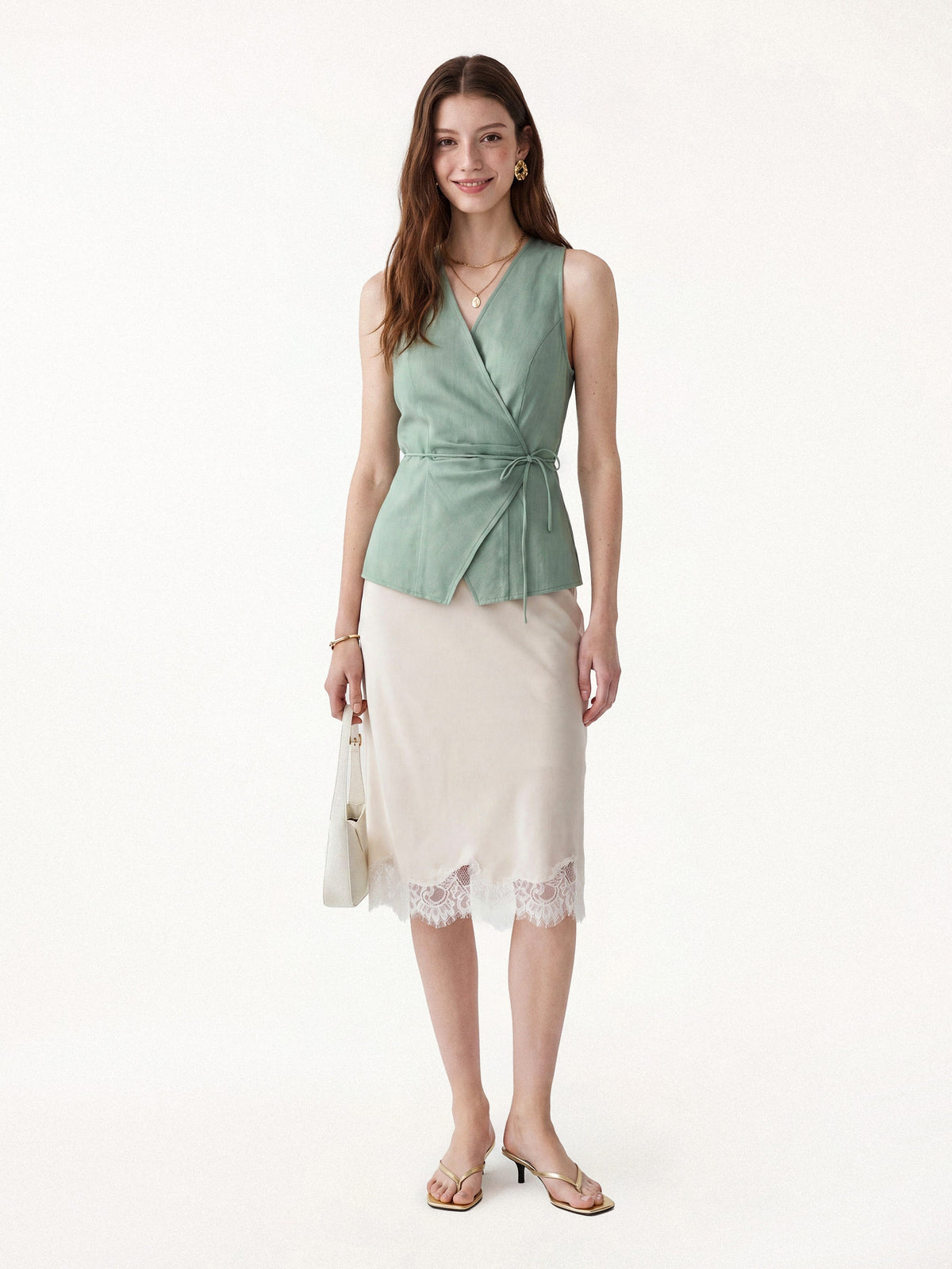 Wrap Top with Self-Tie — original photo 2