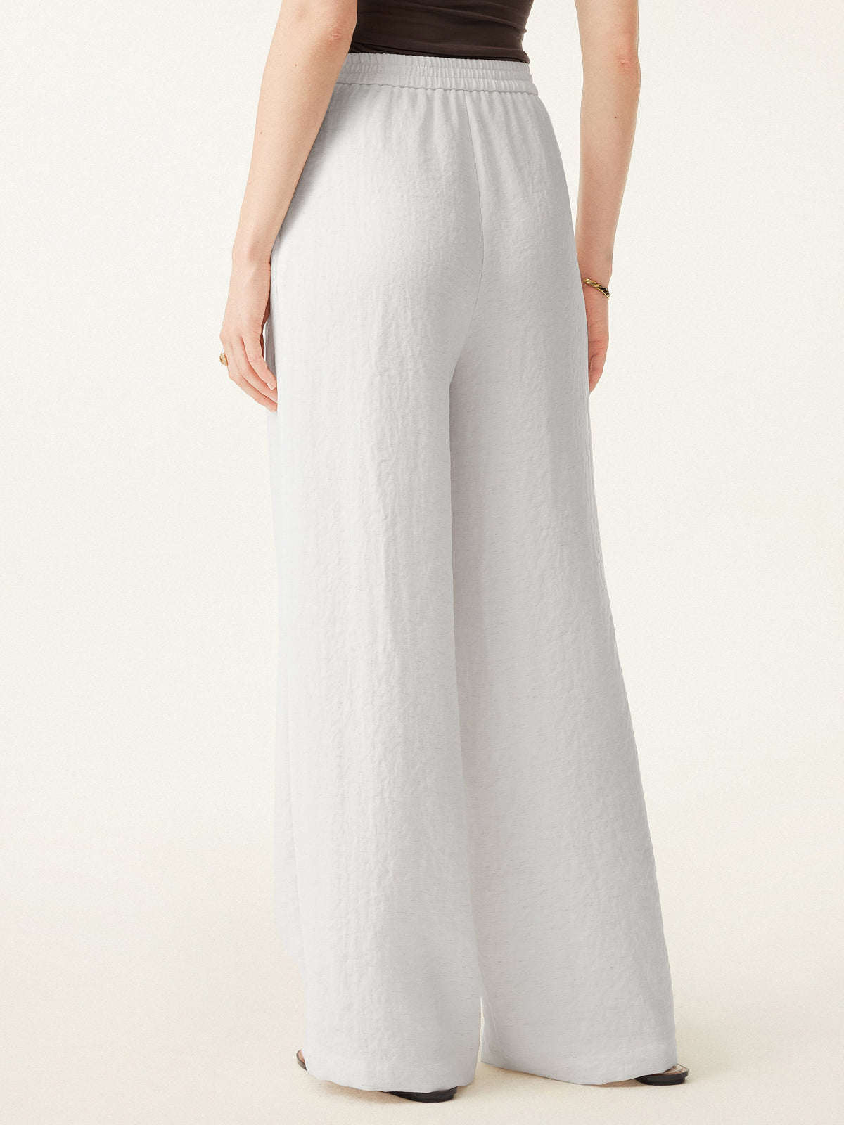 Breezy Linen-Like Mid Rise Wide Leg Pant with Pockets — original photo 5