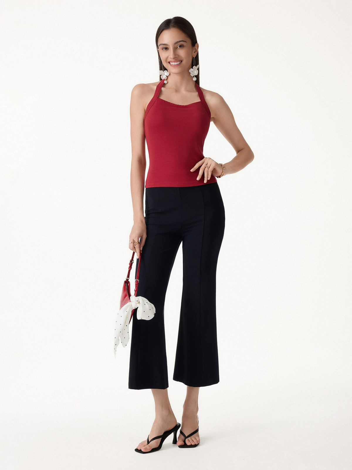 Sleek Halter Built-In Bra Top — original photo 3