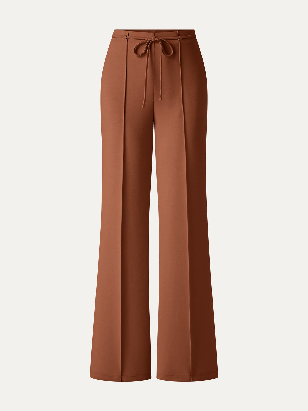 Lyocell Spacer Knit High-Rise Flare Pants with Pockets — original photo 15